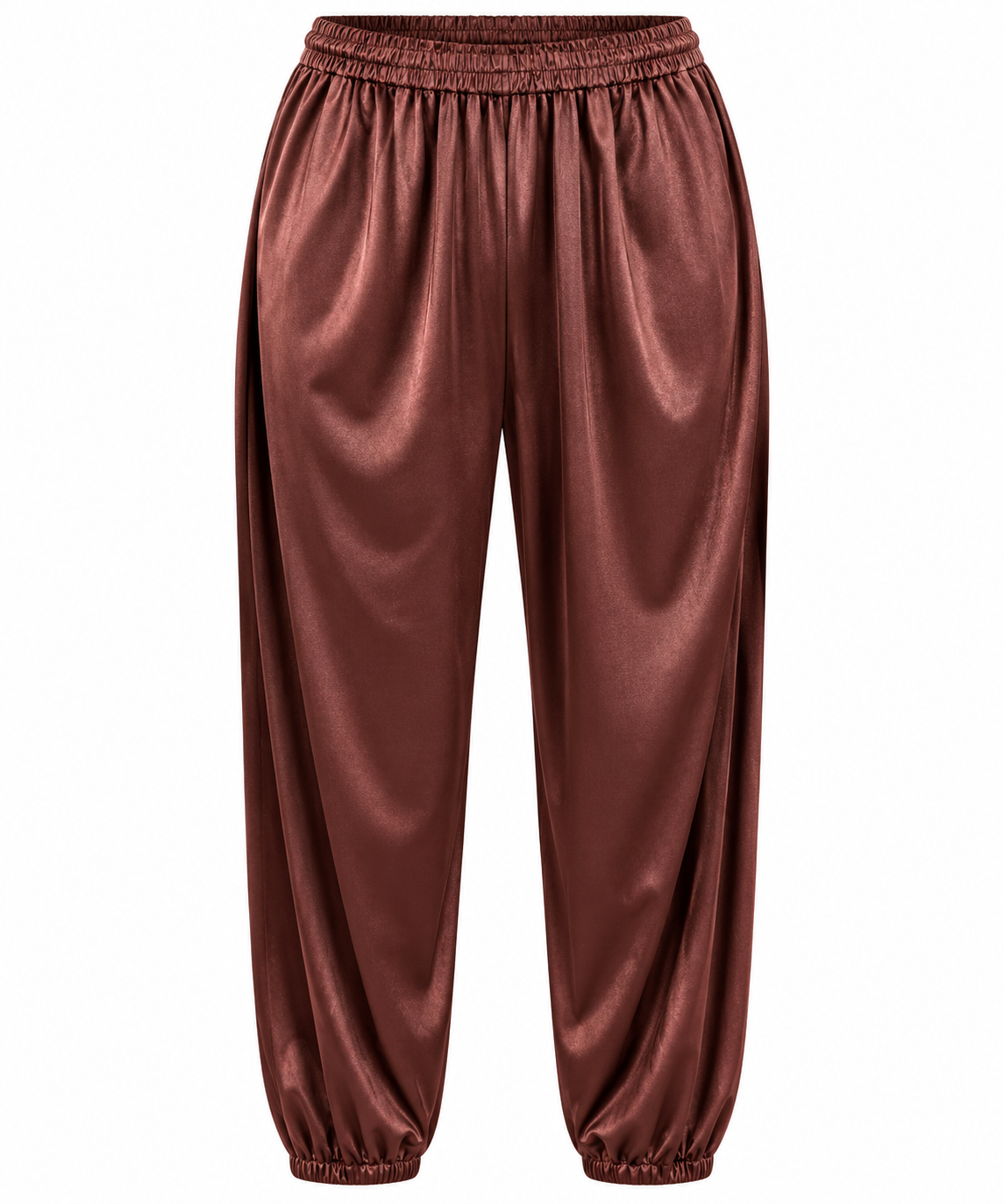 TROUSER ELLI  SILK VELVET COPPER MCL13601