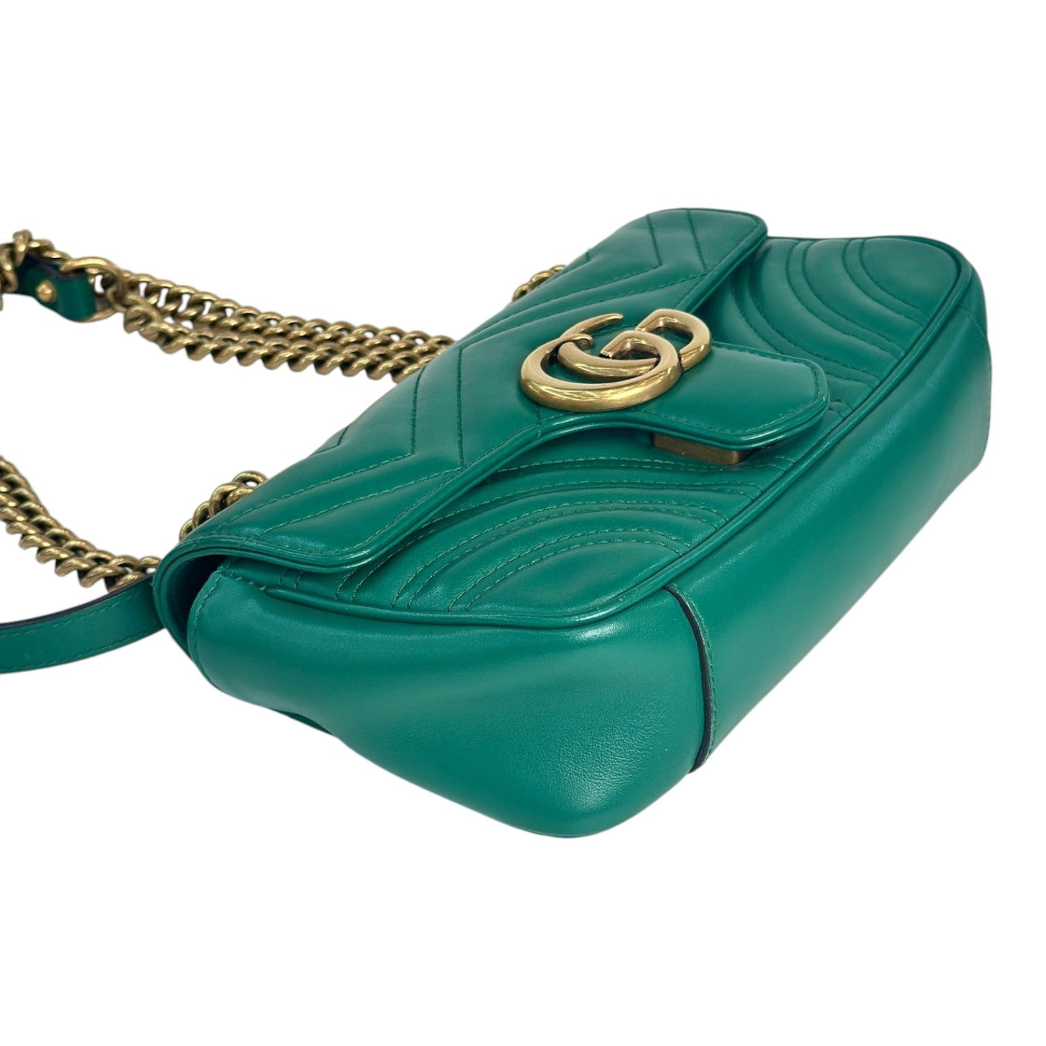Gucci Marmont Mini Green Calfskin