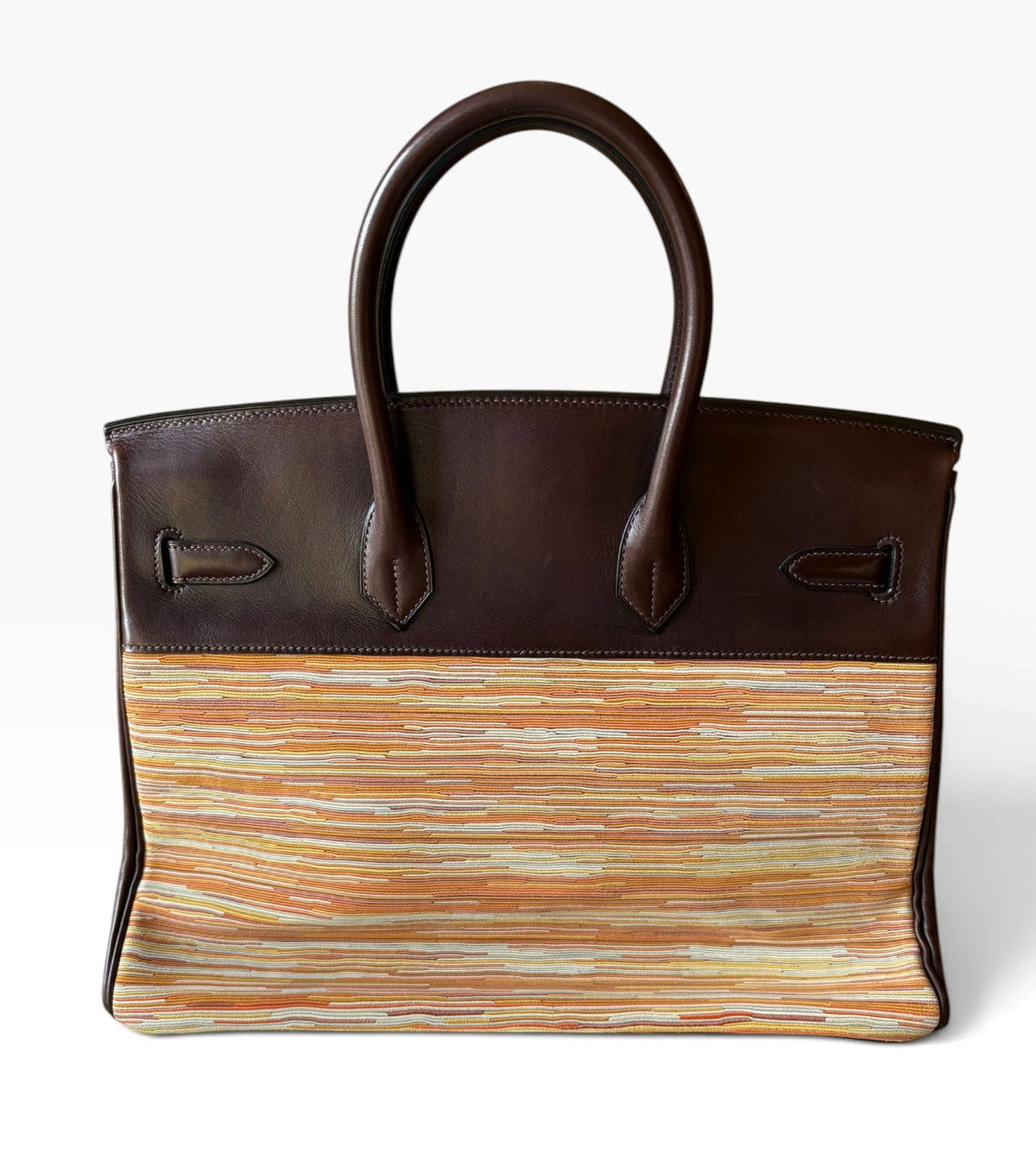 Hermes Birkin 35 Chocolate Box & Vibrato Leather with PHW