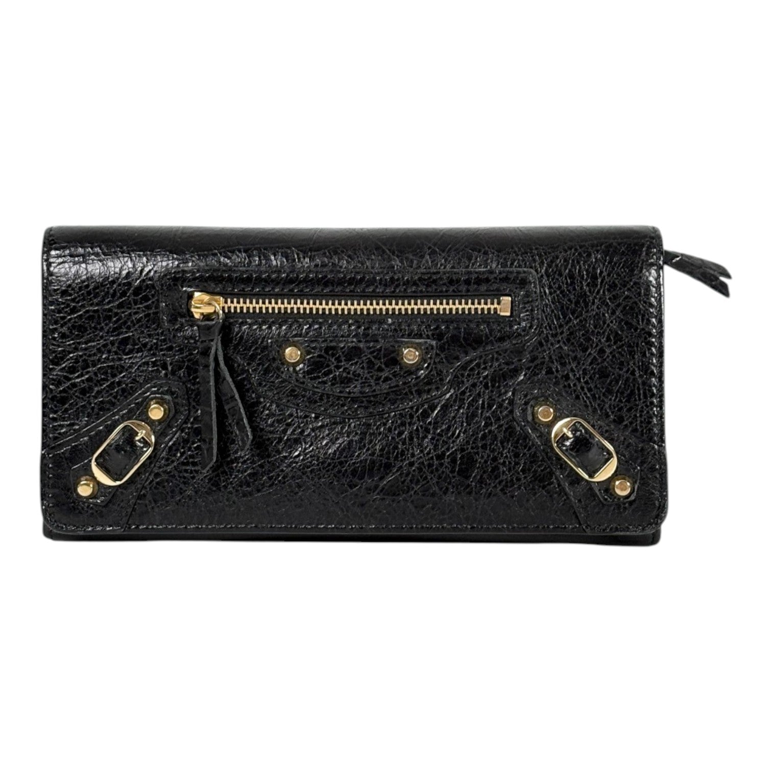 Balenciaga City Long Black Wallet