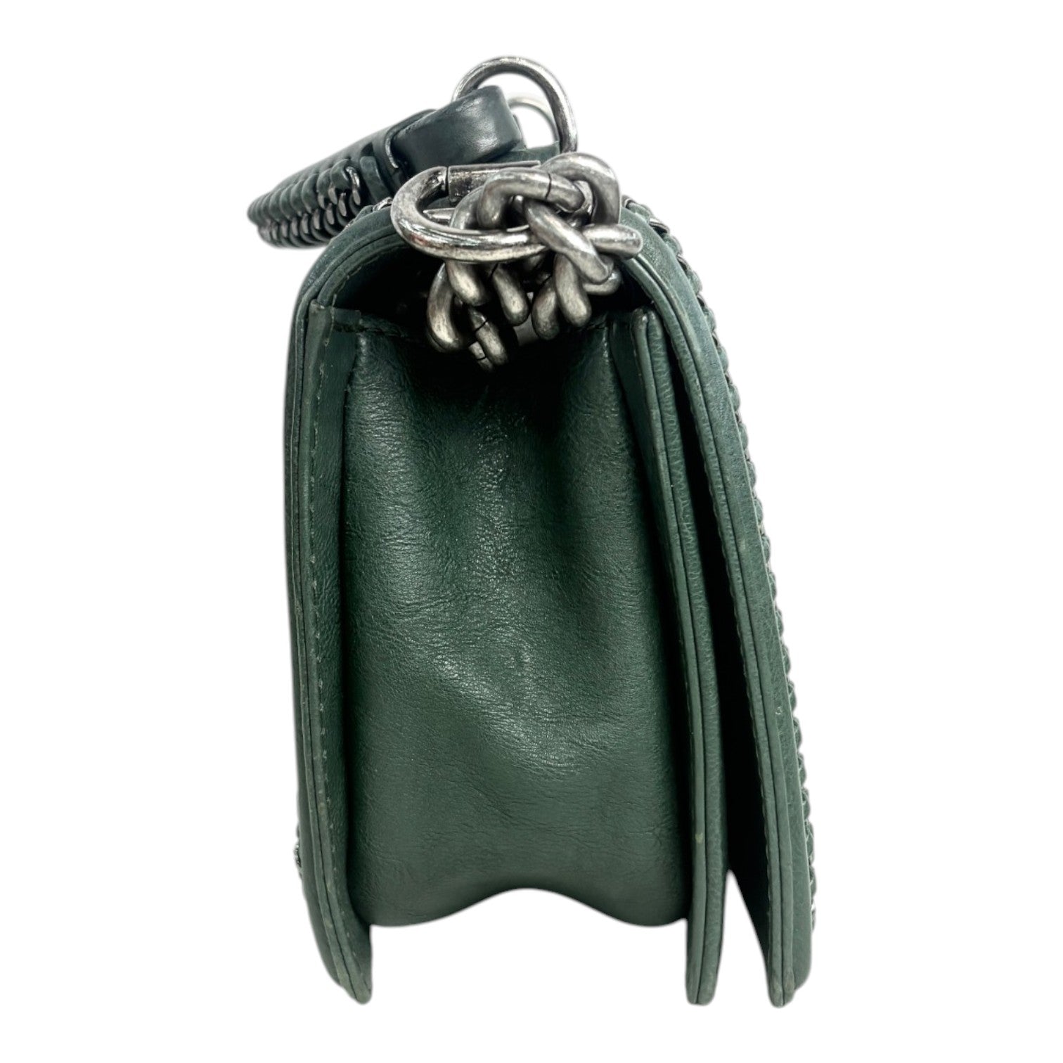 Chanel Medium Green Leboy With Top Handle
