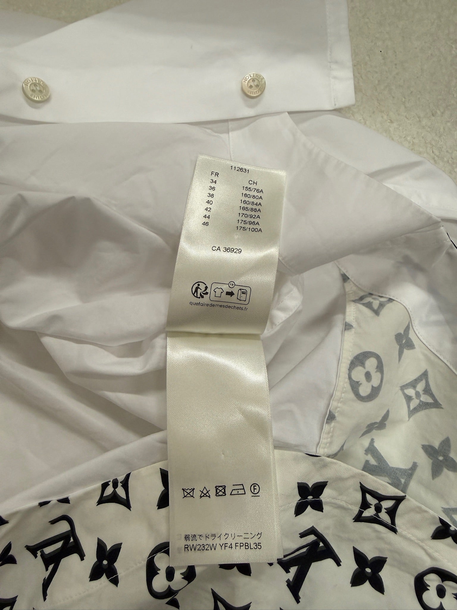 Louis Vuitton 2021 SS Monogram Hem Shirt | 100% Cotton | Regular Fit