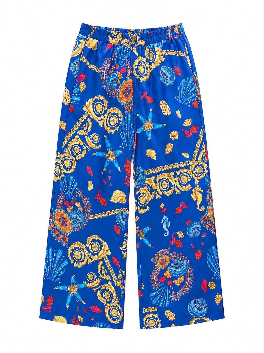 TROUSER PAMEGEE PRINT BLUE  MCL13030