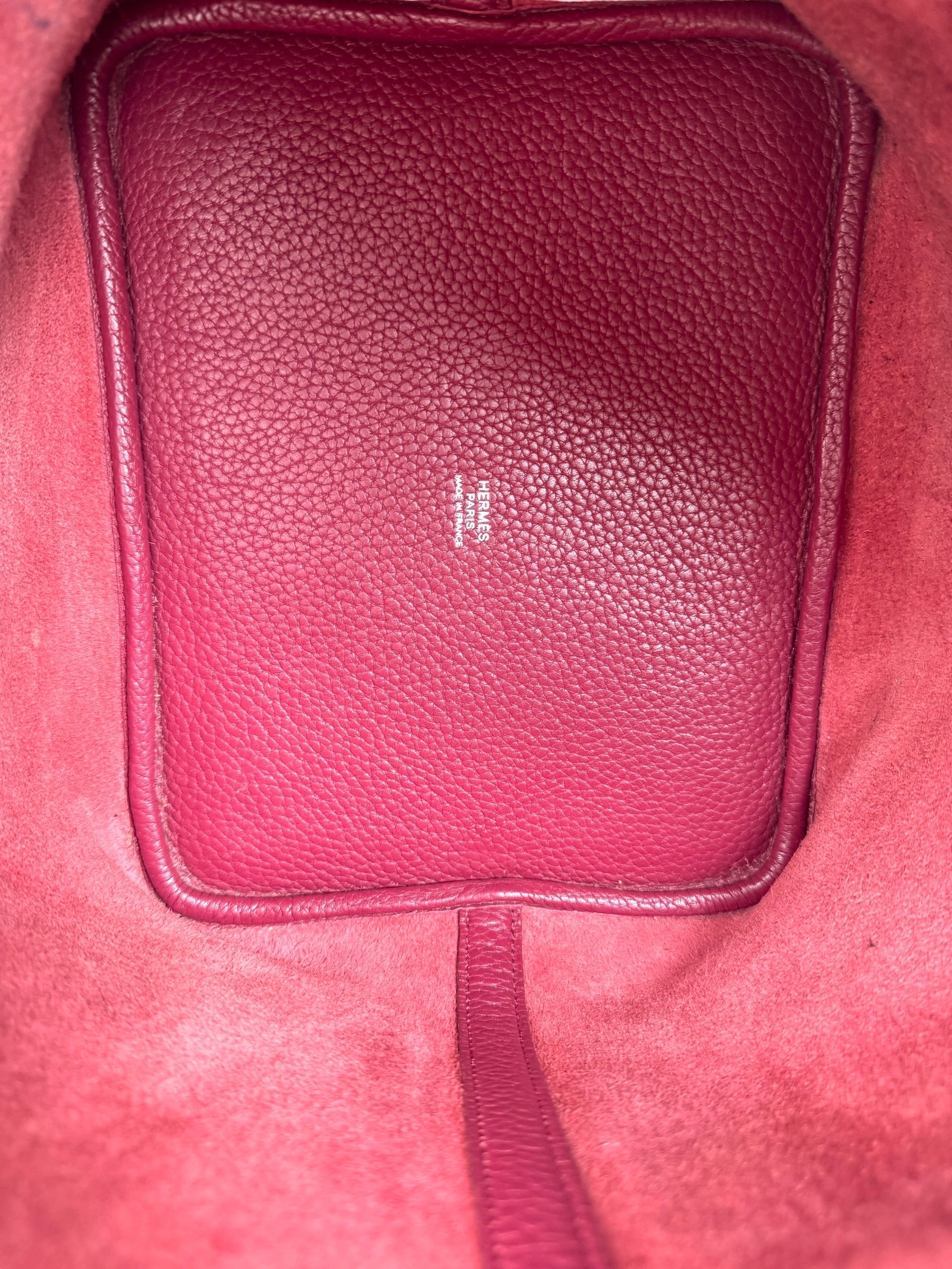 Hermes Rouge Picotin 22 in Clemence
