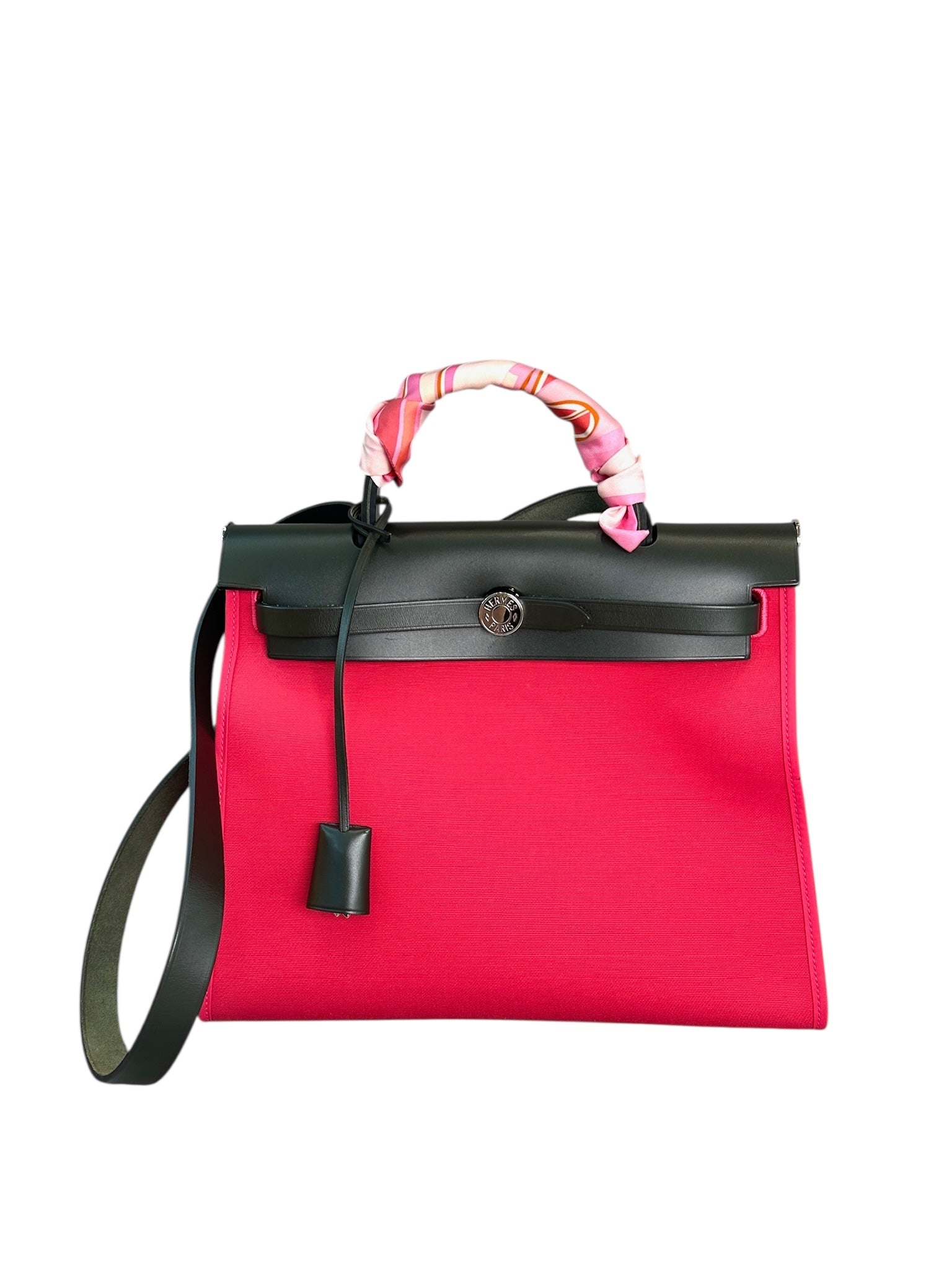 Hermes Pink Herbag Zip 31 - Full Set