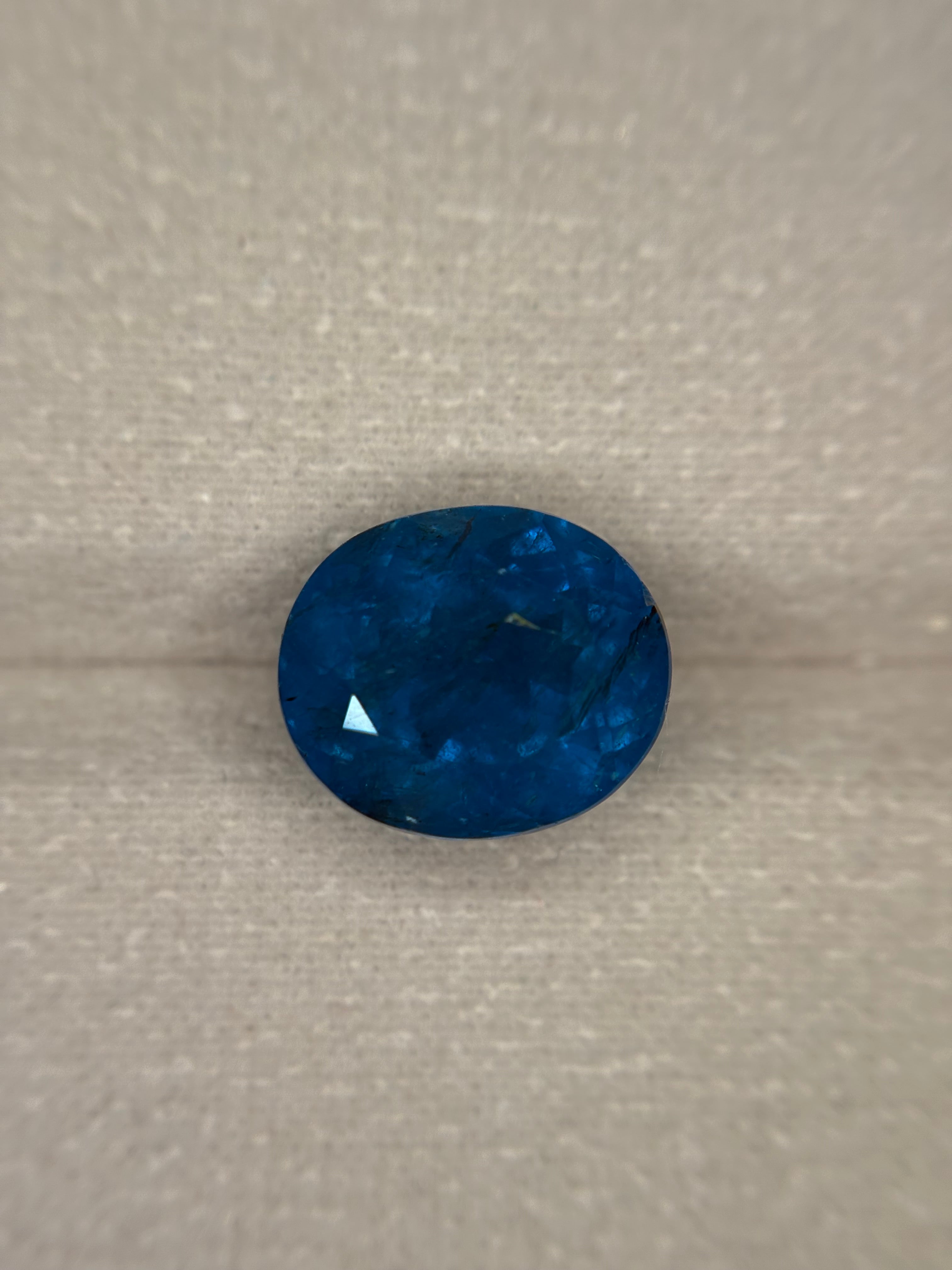 6.85ct Electric Blue Apatite  THAIC0502