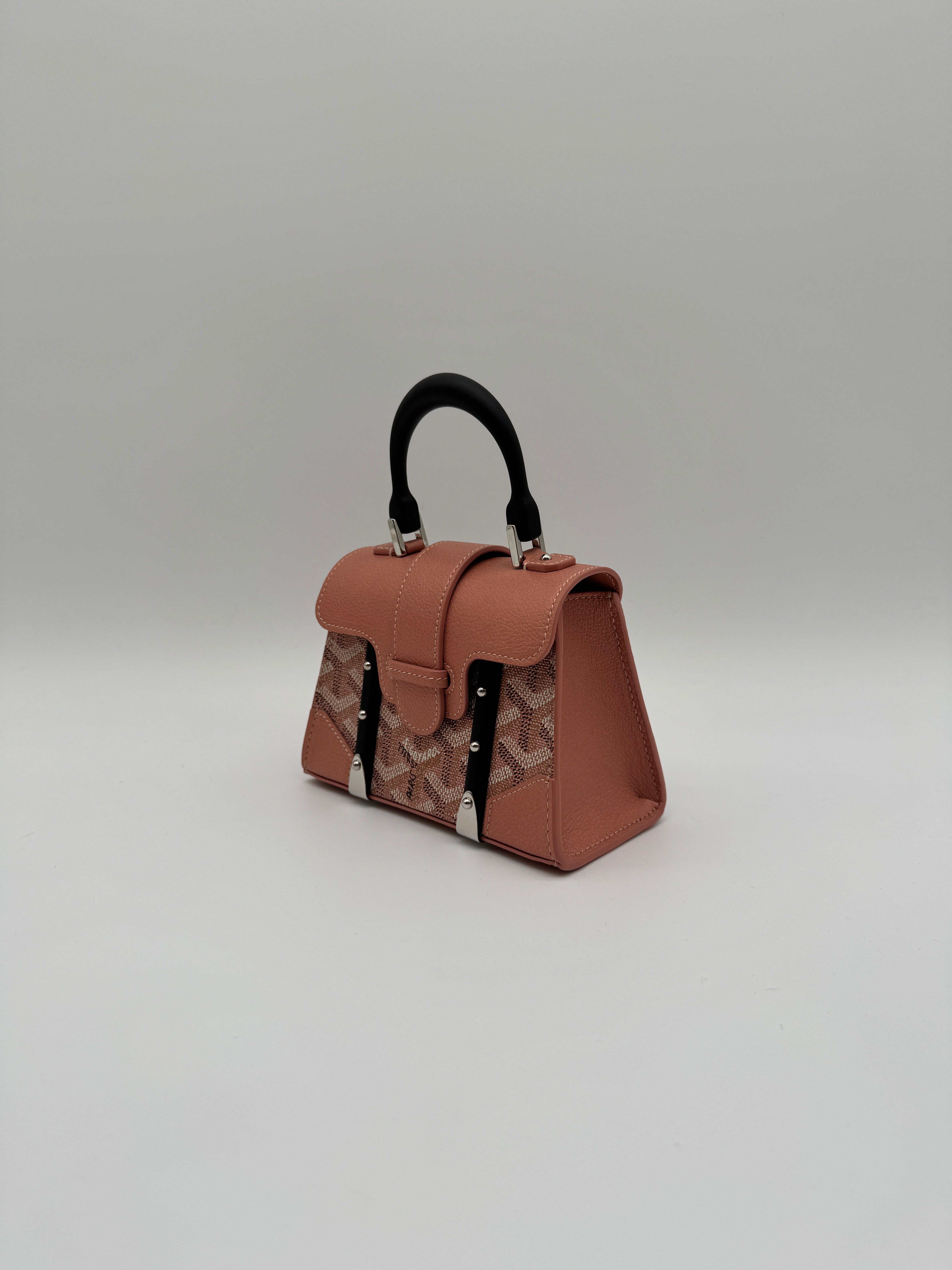 Goyard Saïgon Structuré Nano Multicoloured Pink Metallic Goyardine Palladium Hardware