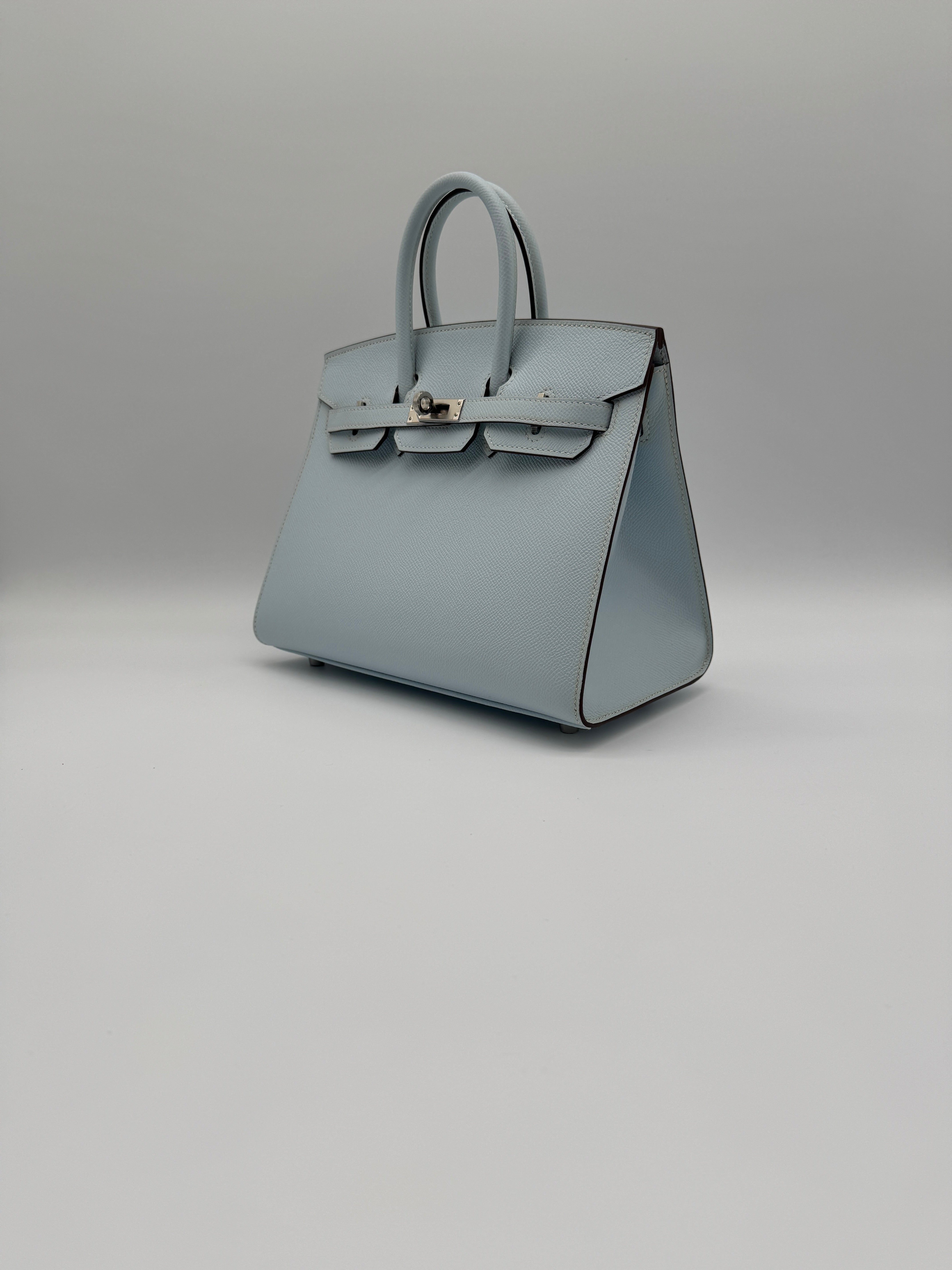 Hermès B25 Blue Brume Epsom Palladium Hardware