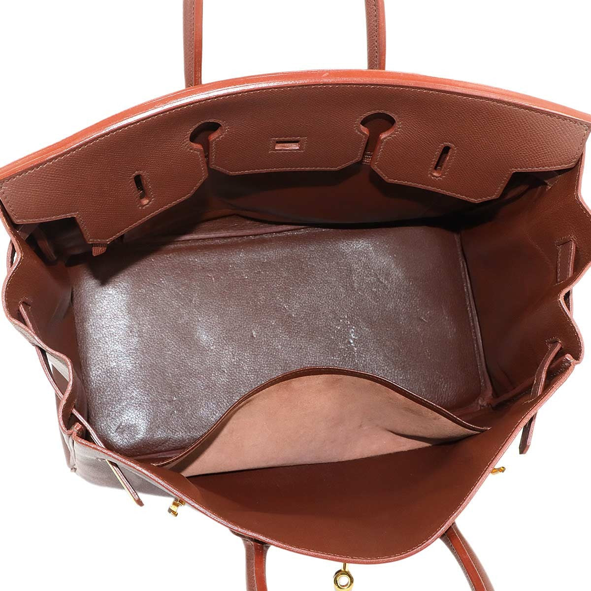 HERMES Birkin 35 Couchevel Epsom Brown Hand Bag Purse 902998375