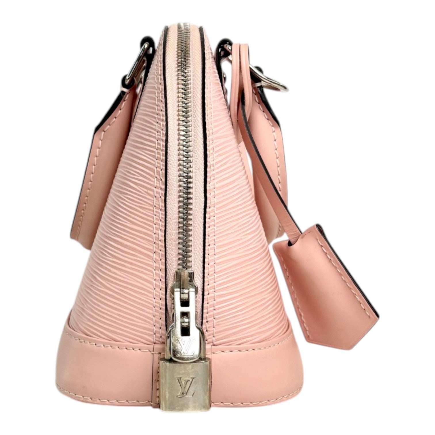 Louis Vuitton Pink Alma BB in Epi Leather Bag with Strap