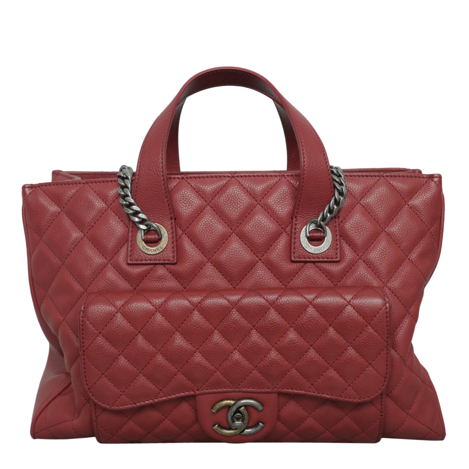 Chanel Caviar Quilted Casual Pocket Tote Bag CHA09991B