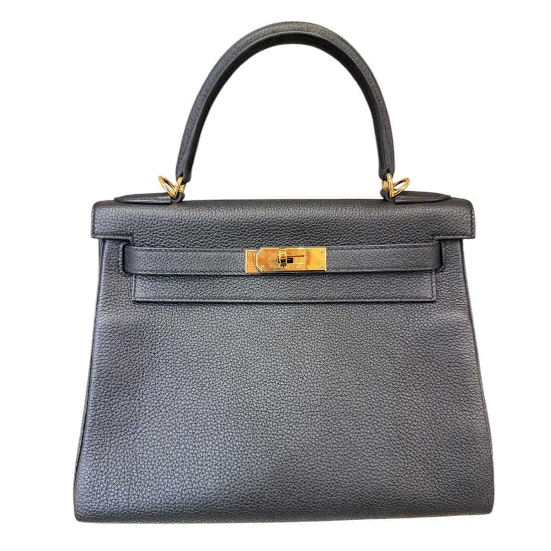 Hermès Kelly 28 in Noir Togo with GHW
