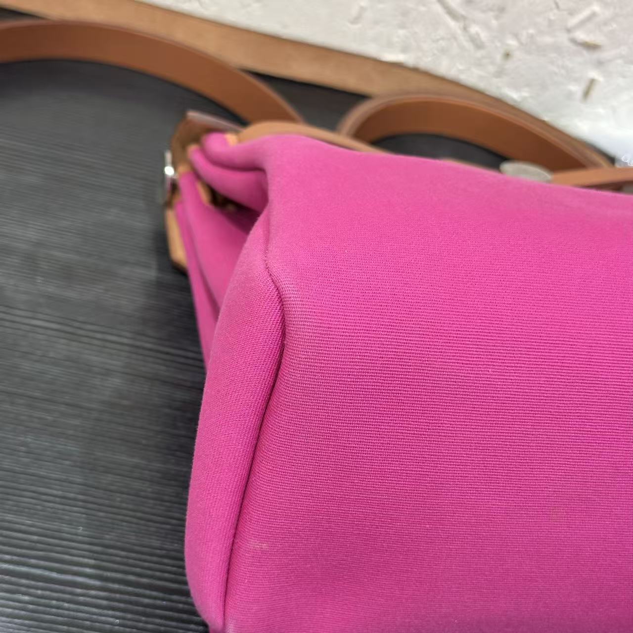 Hermès Herbag 31 Two-Tone Convertible Bag - Fuchsia & Tan