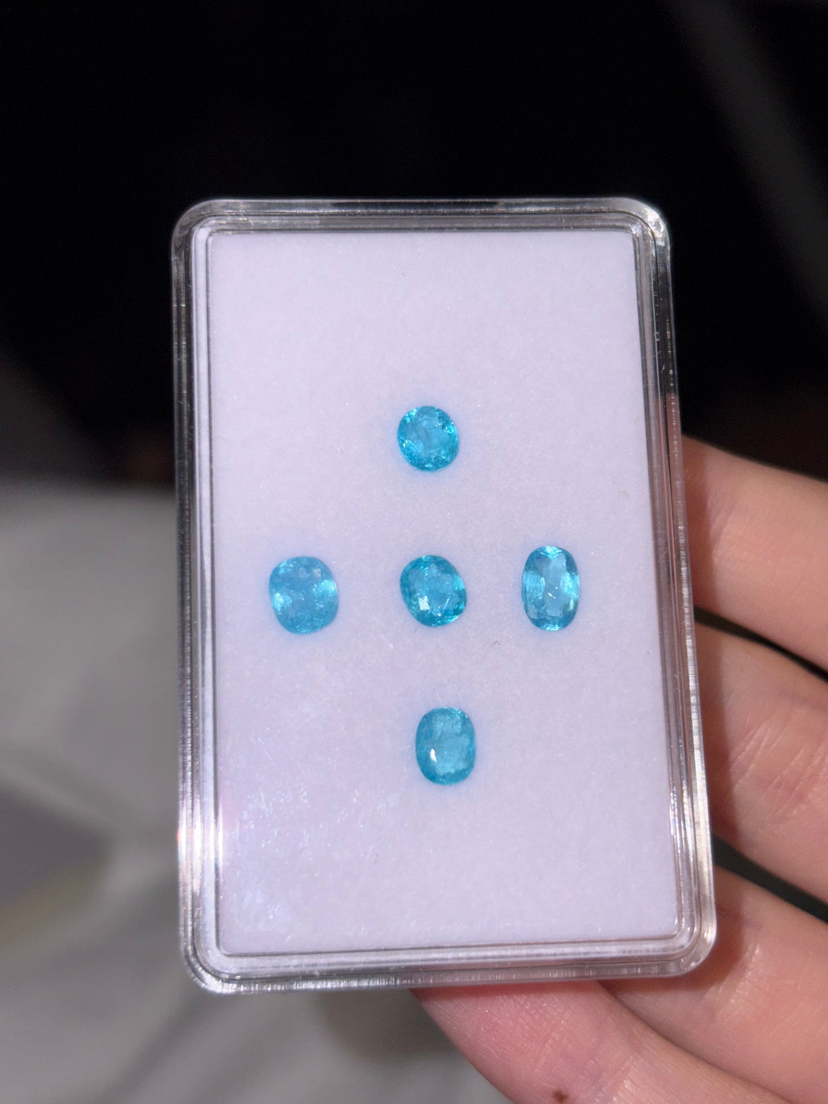 2.74ct Ethiopia Paraiba (set of 5) E-71