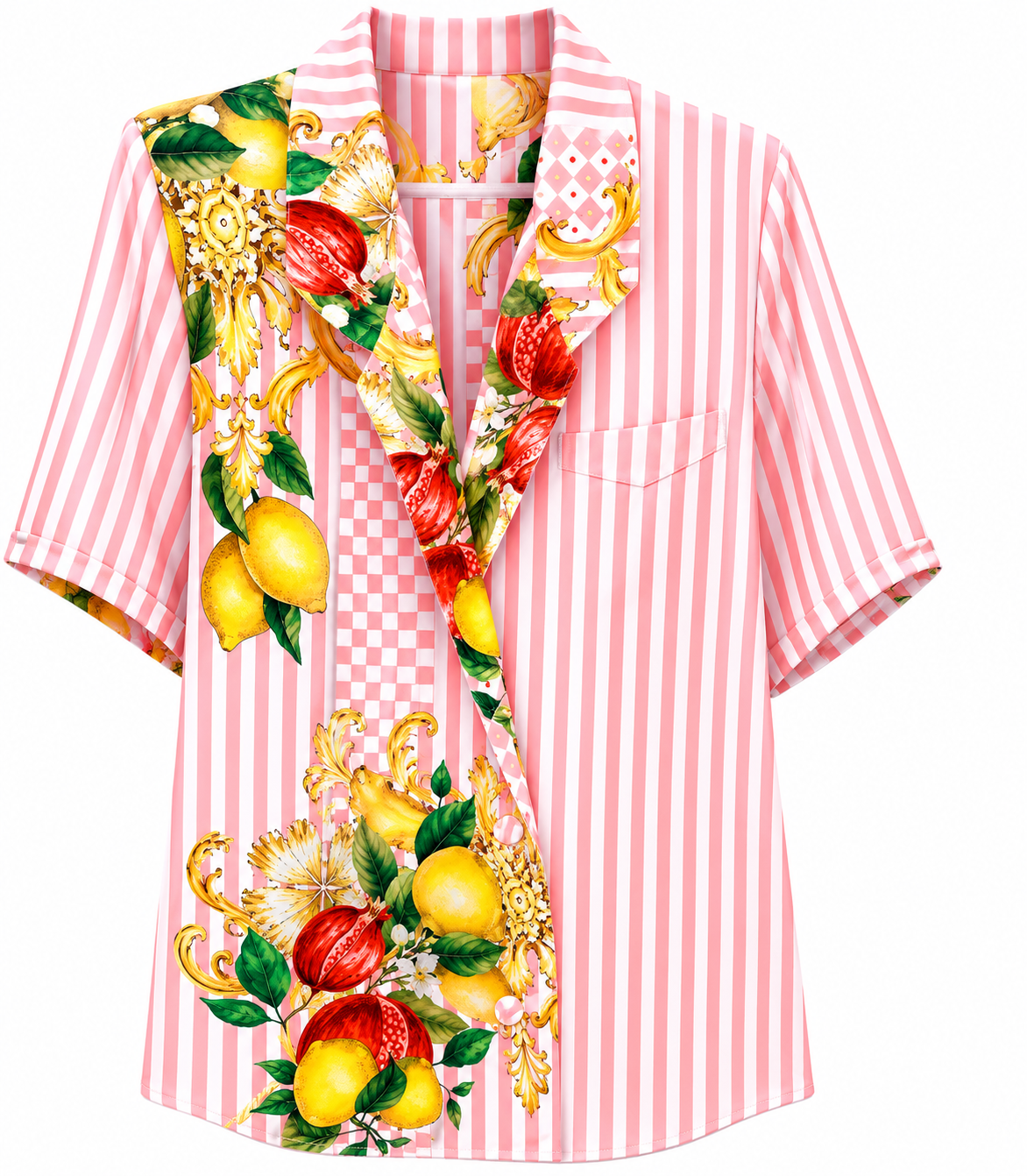 JACKET JUSTINA STRIPES LEMON PINK MCL11761