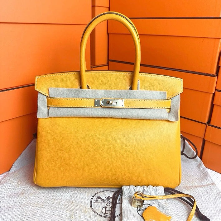 Hermes Birkin 30 Candy Soleil / Gold Epsom #P - Preloved SYC2227