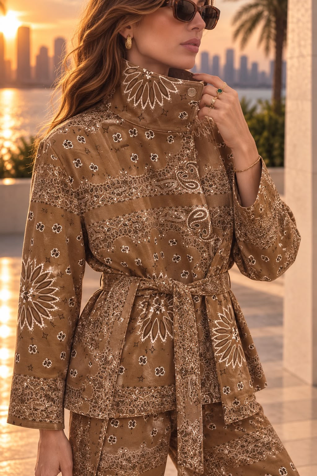 BOMBER CLINTON SUEDE BROWN BANDANA  MCL13323