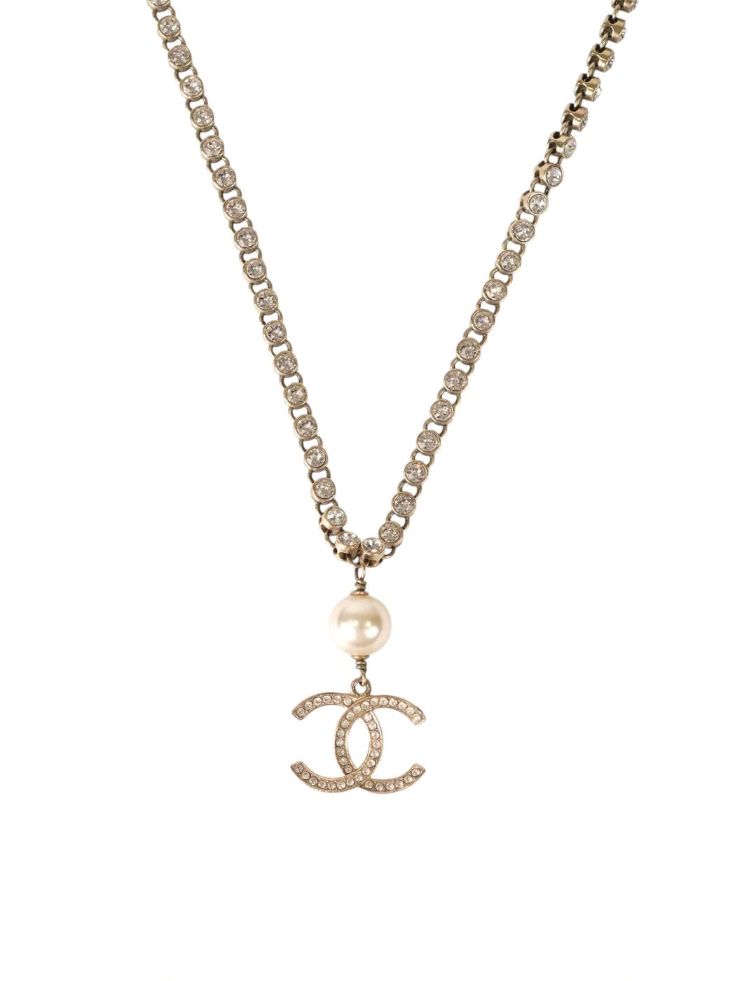 Chanel Crystal CC Necklace