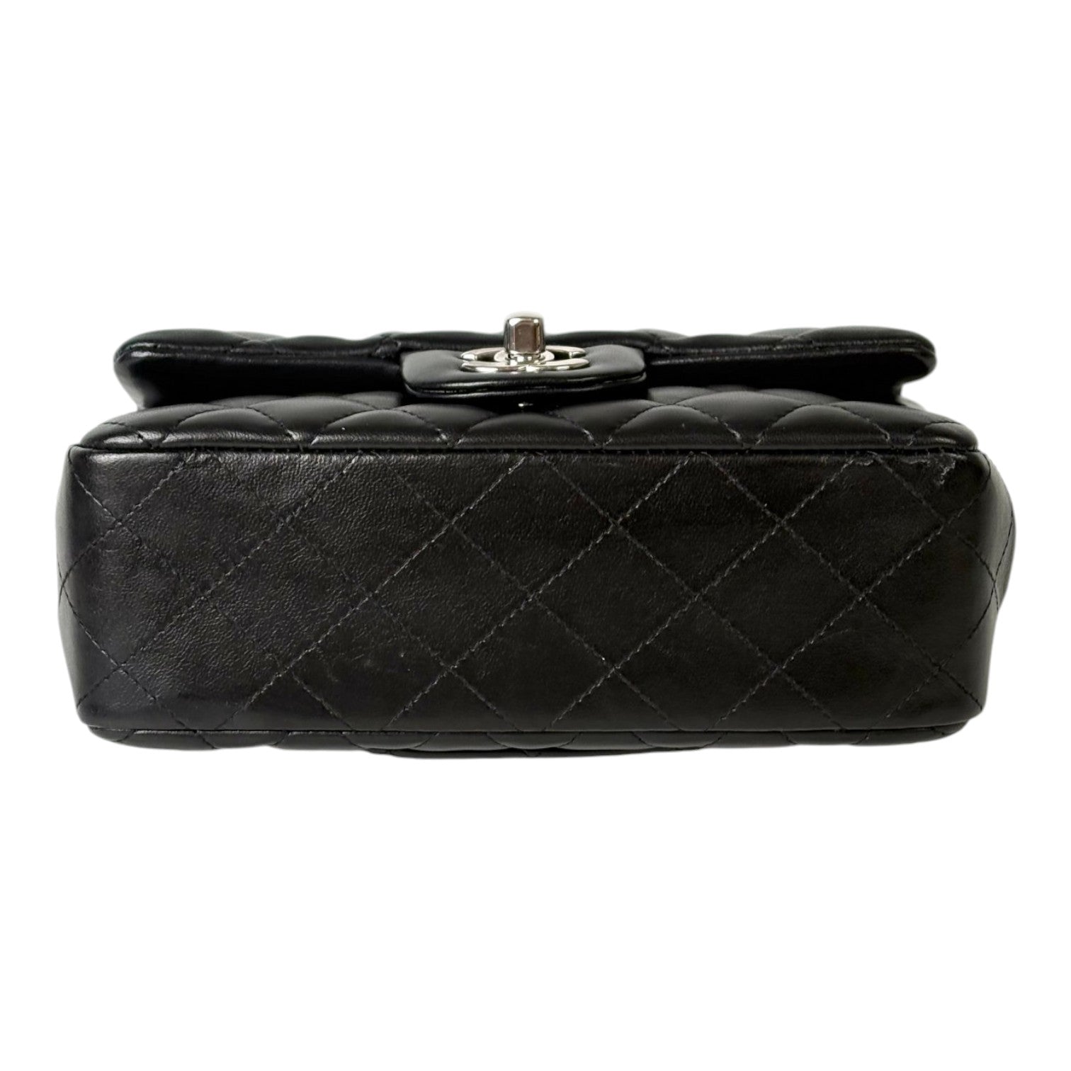 Chanel Mini Classic Flap Bag in Black with Silver Hardware