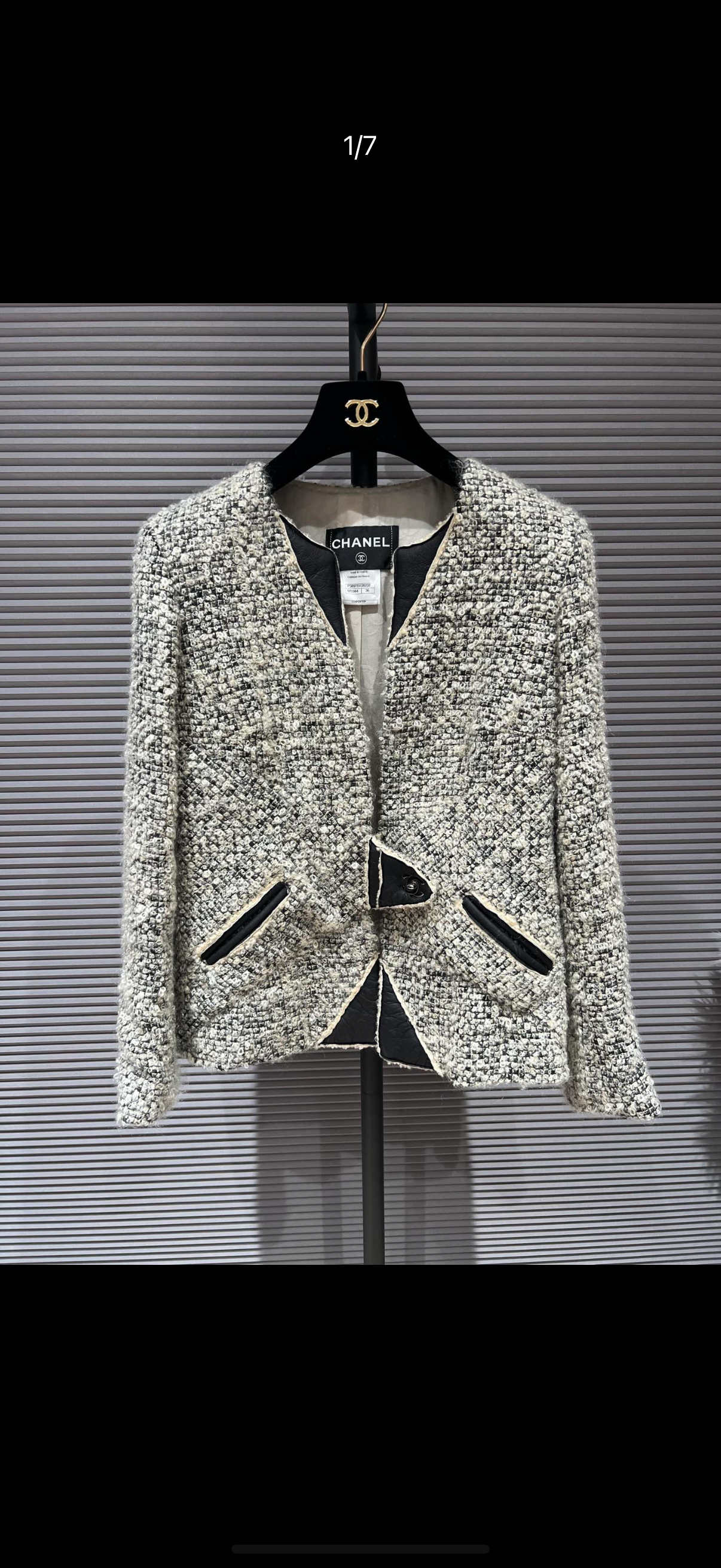 CHANEL CC TURNLOCK BLAZER GREY FT101593