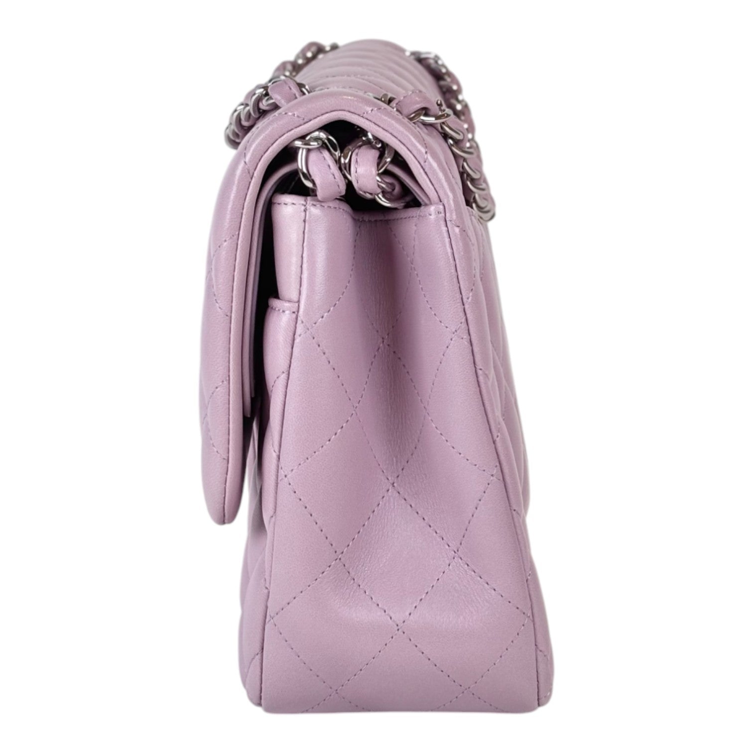 Chanel Classic Flap Jumbo Purple Bag