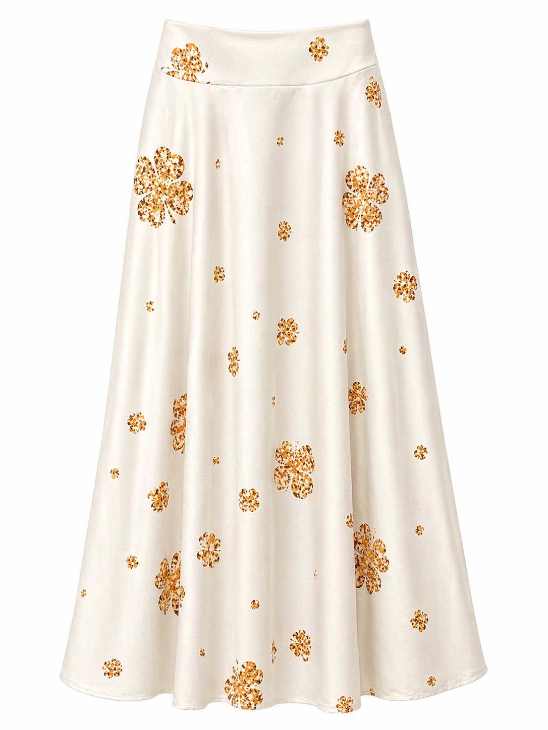SKIRT KARLITO CLOVER OFF WHITE LINEN MCL11251