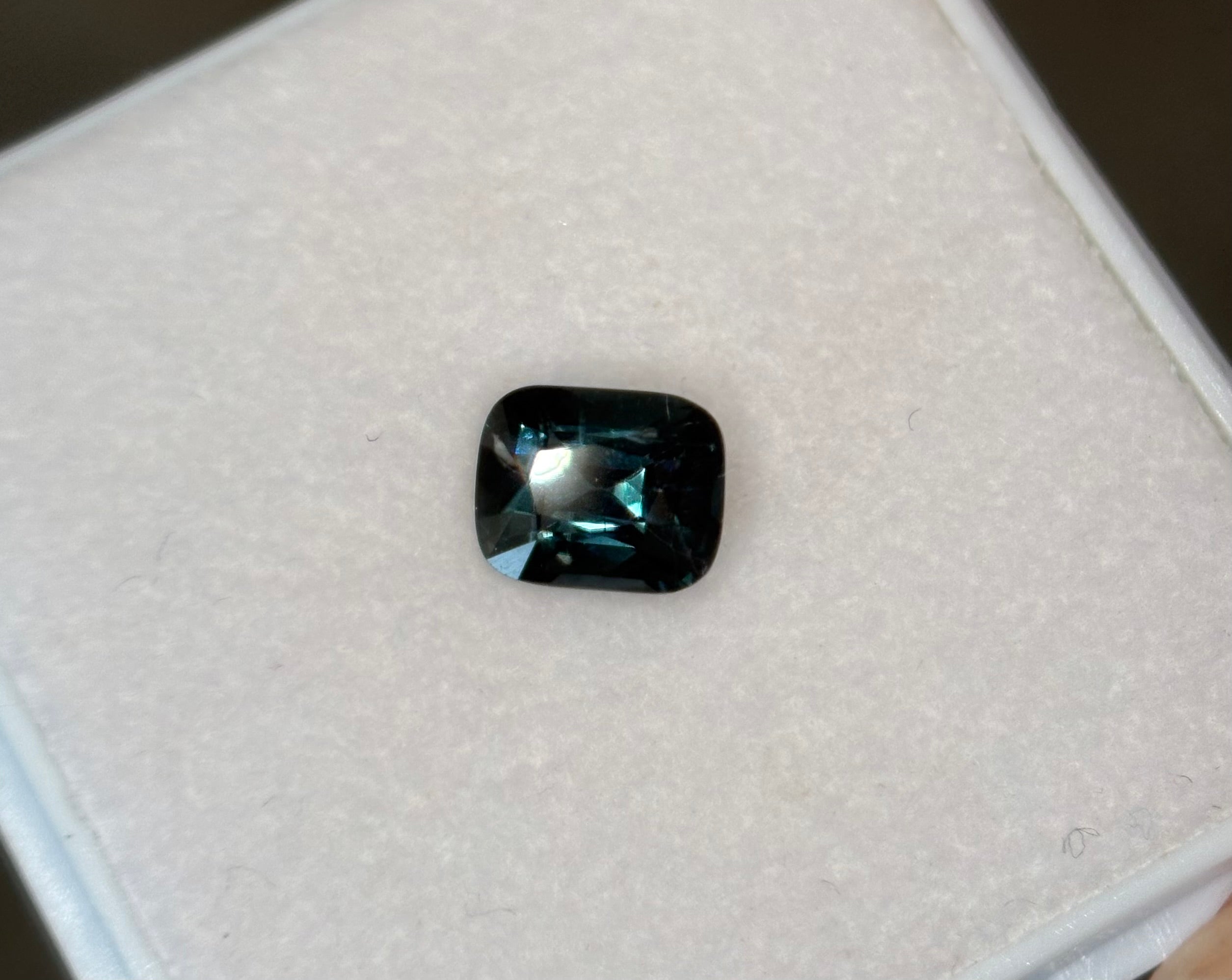 1.75ct Peacock Blue Spinel Cushion DXBCS1485