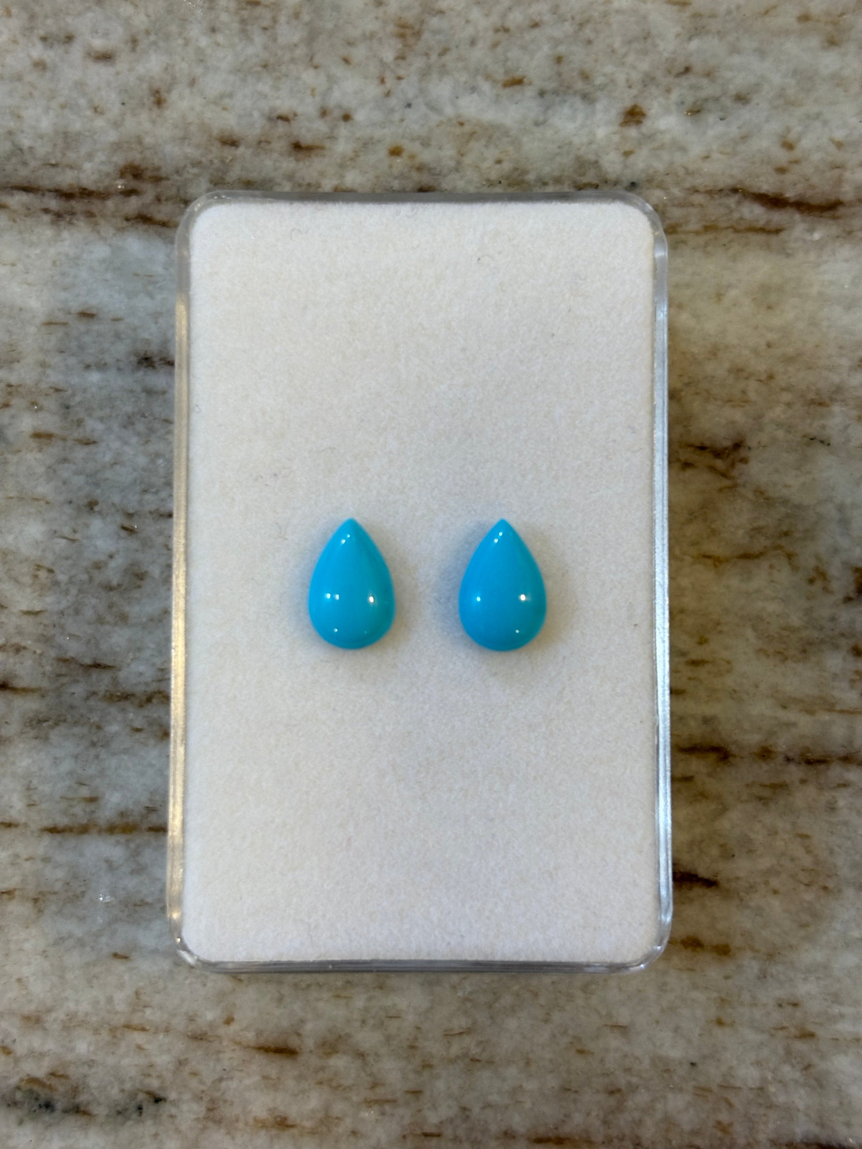 1.86ct Sleeping Beauty Turquoise PAIR DXBCS5209