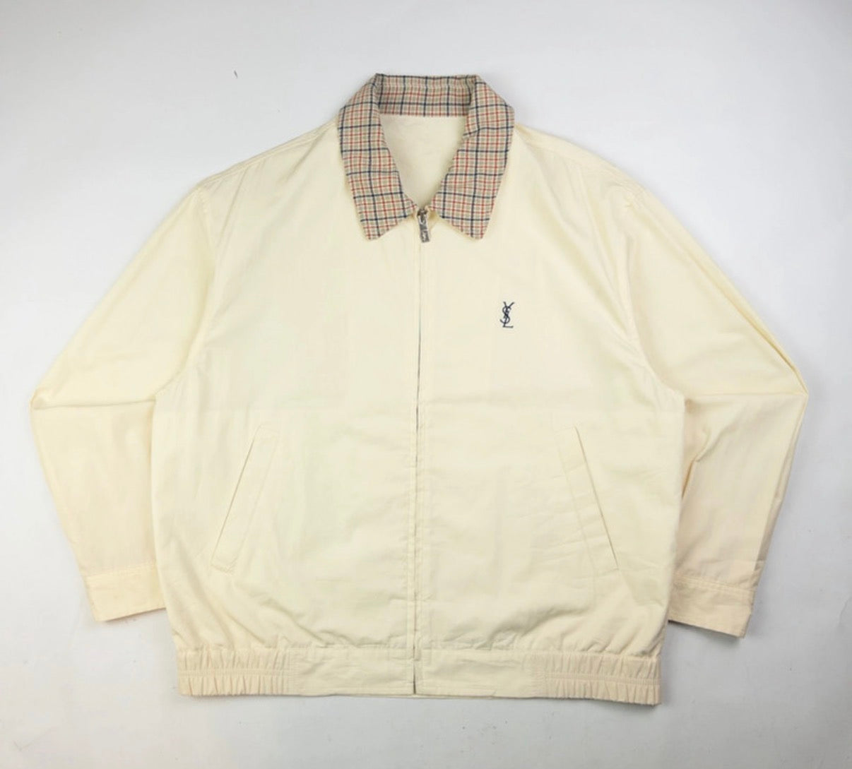 Vintage YSL Yves Saint Laurent Harrington Jacket Size M DBXM0031