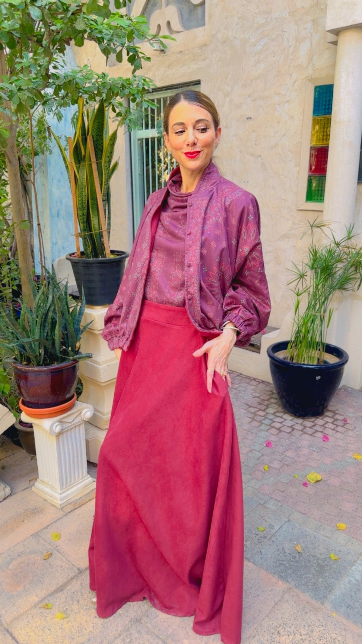 SKIRT KARLY BURGUNDY MCL13508