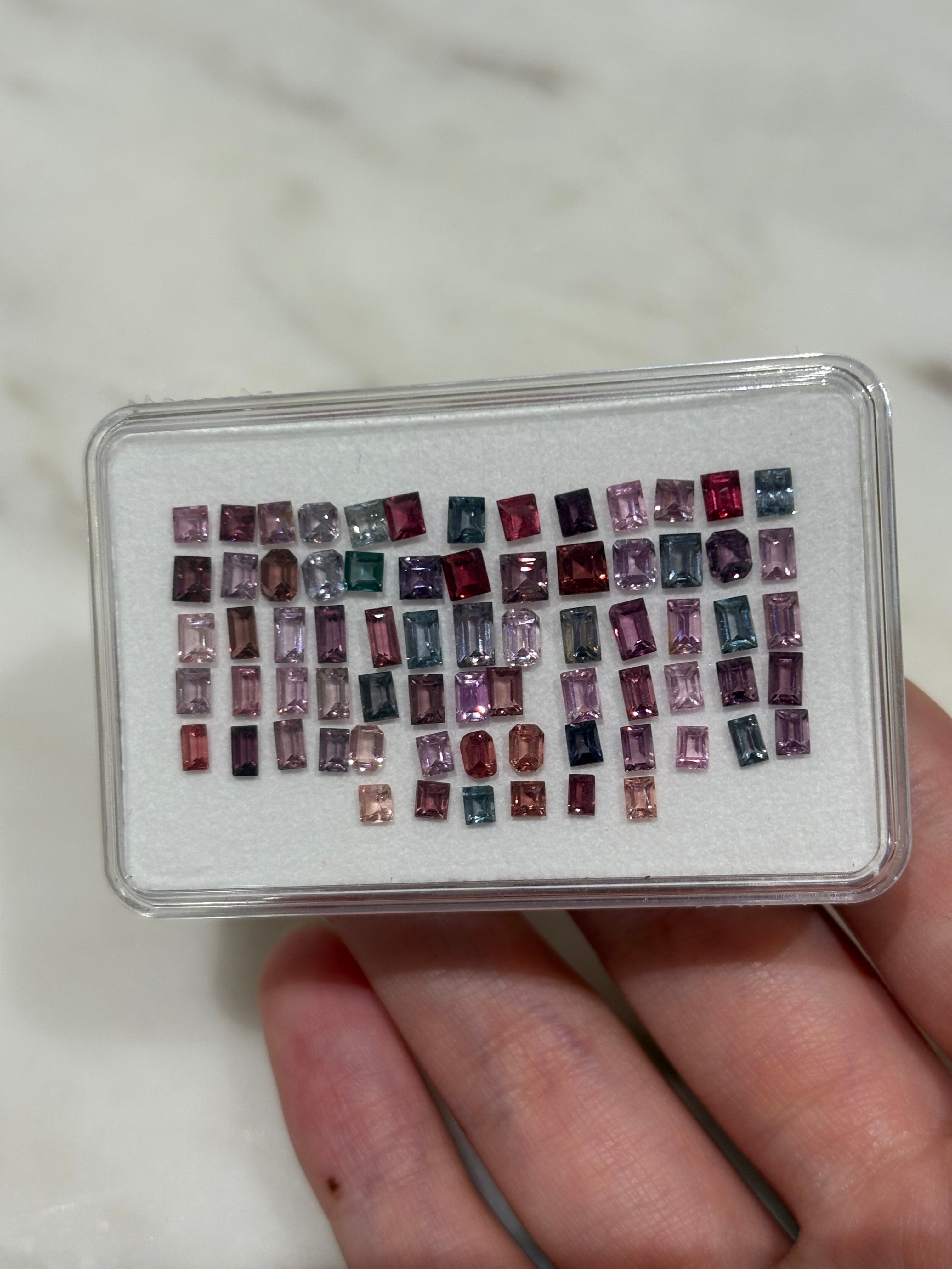 9.27ct Multi Spinel Baguette Set DXBCS4619