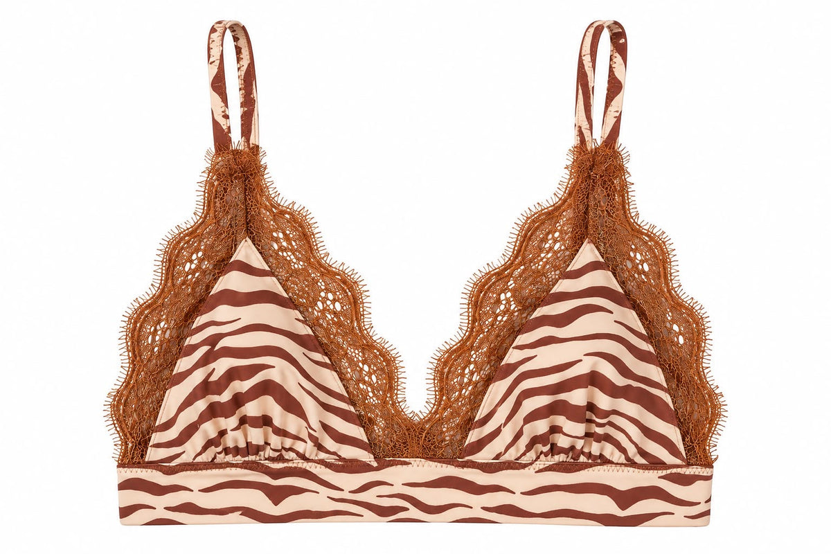 BRA LOVE LACE ZEBRA - AVAILABLE IN  S, M, L -  MCL13316