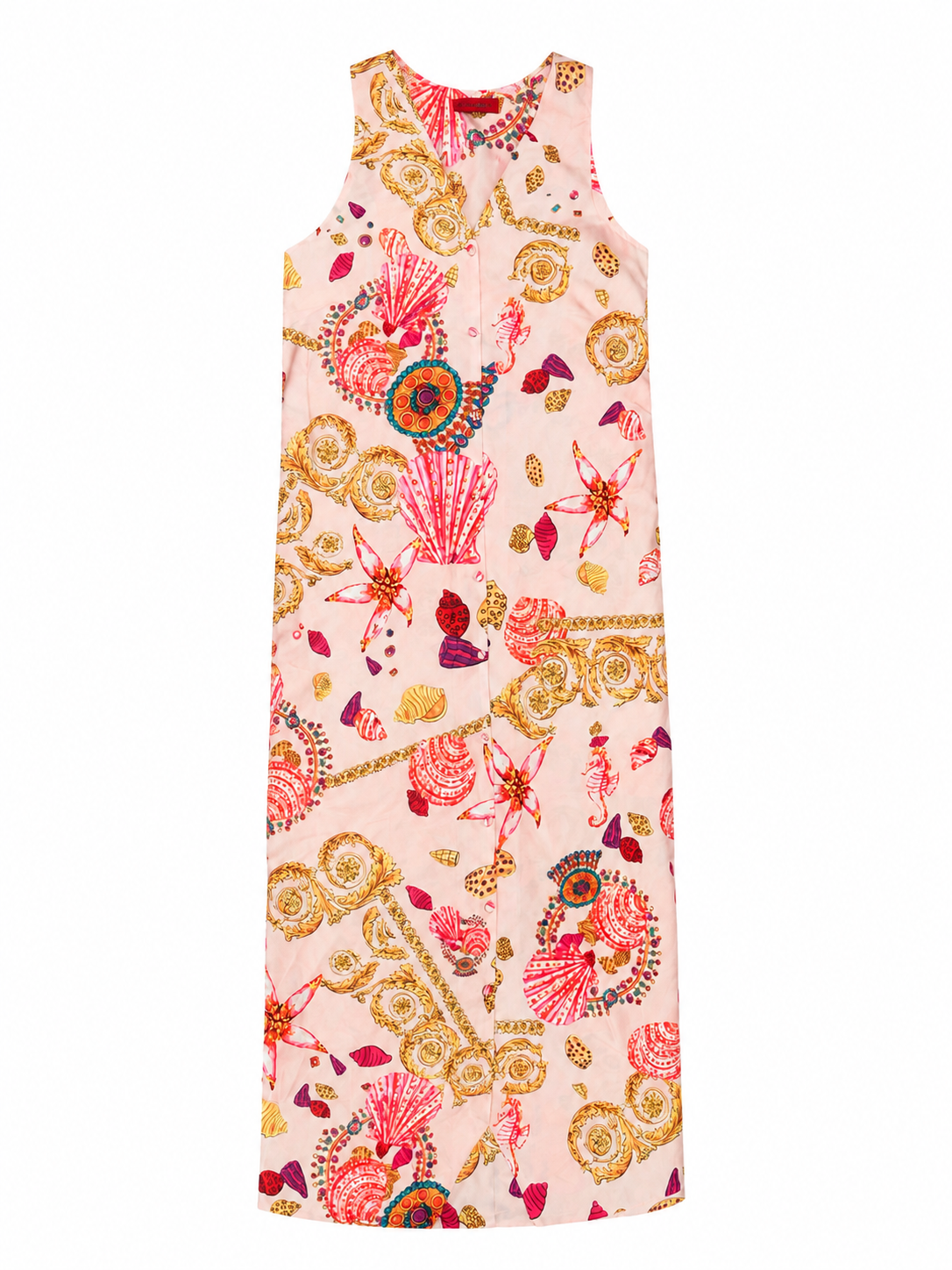 DRESS WAISTCOAT PAMAGEE PRINT PINK MCL13089