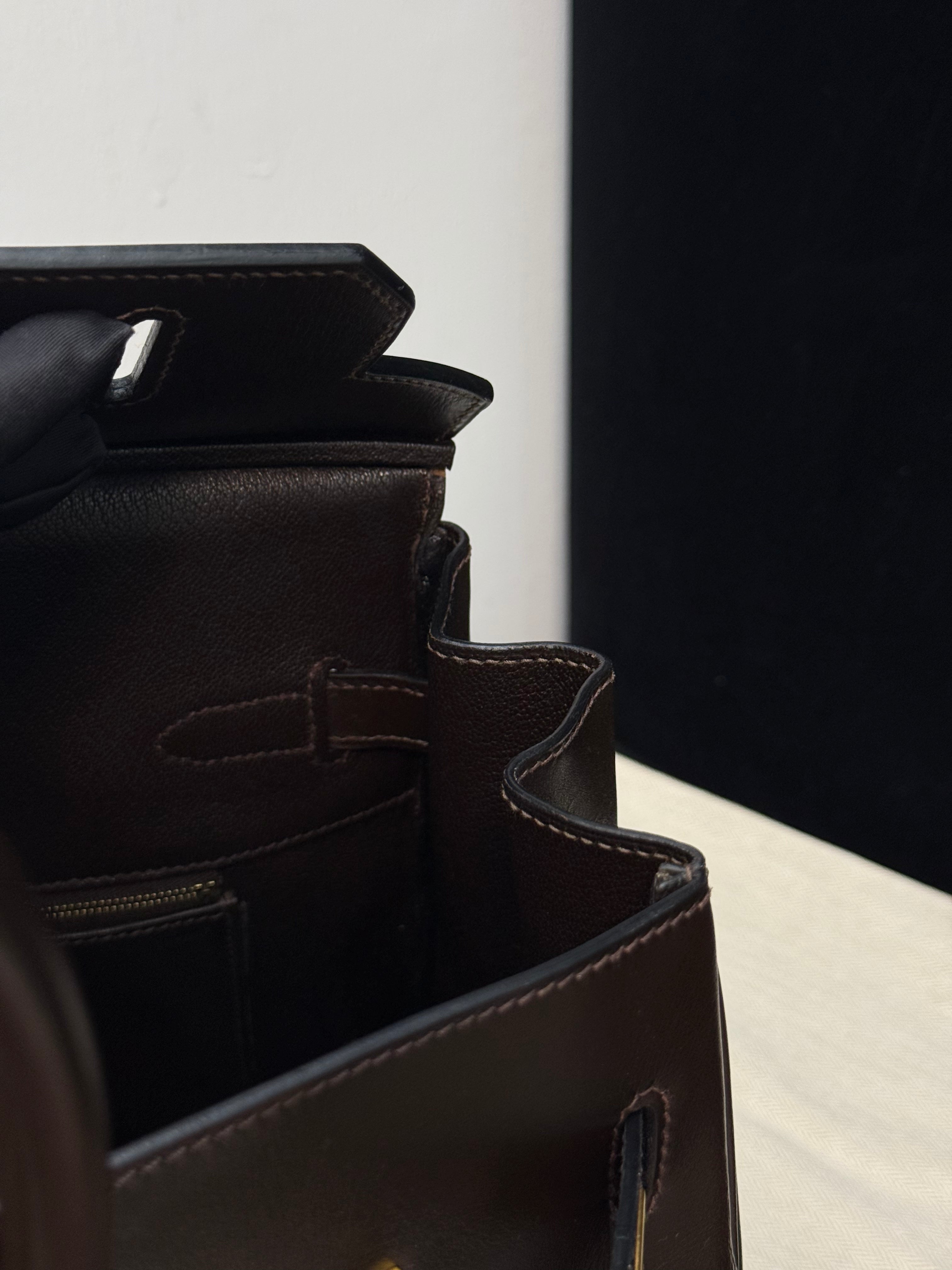 Hermes Birkin 35 Shearling Leather Bag