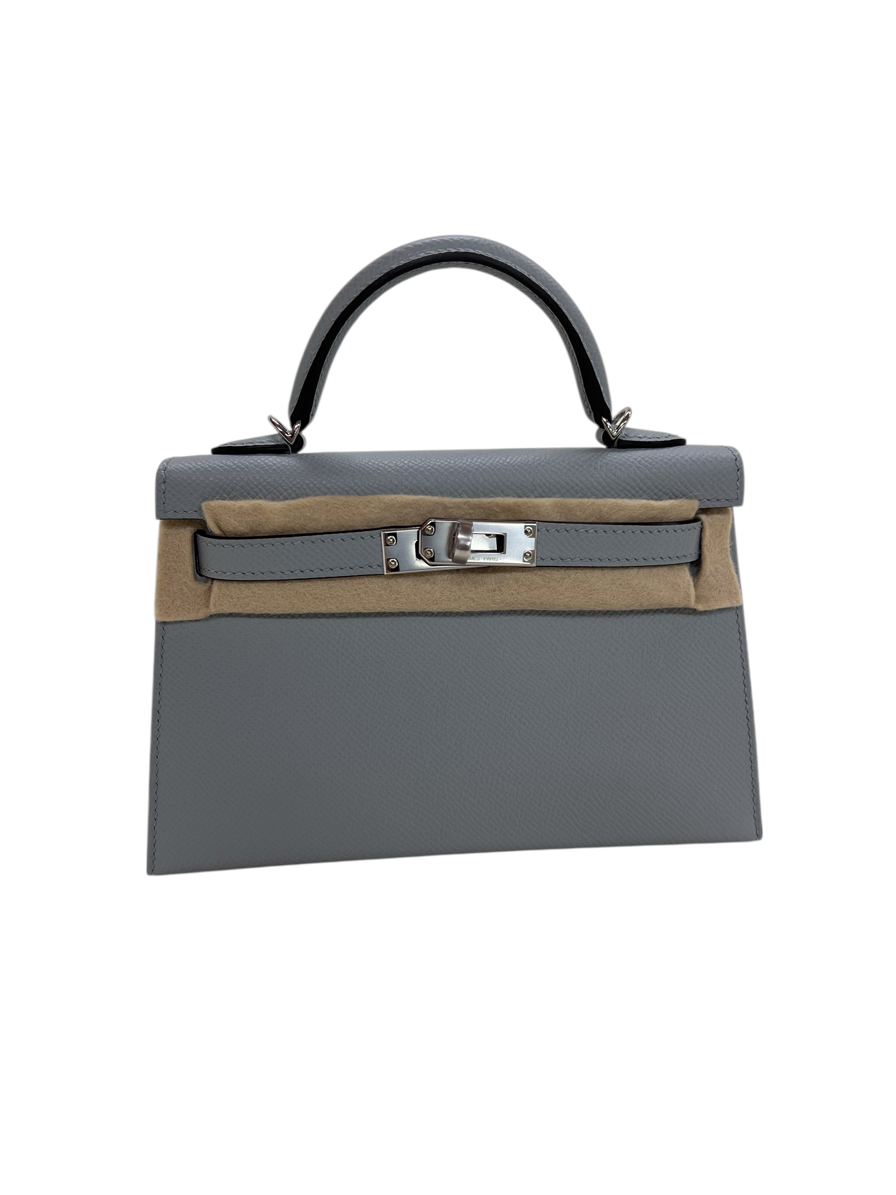 Hermes Kelly 20 Blue Glacier Epsom PHW #K SKCJB-298019