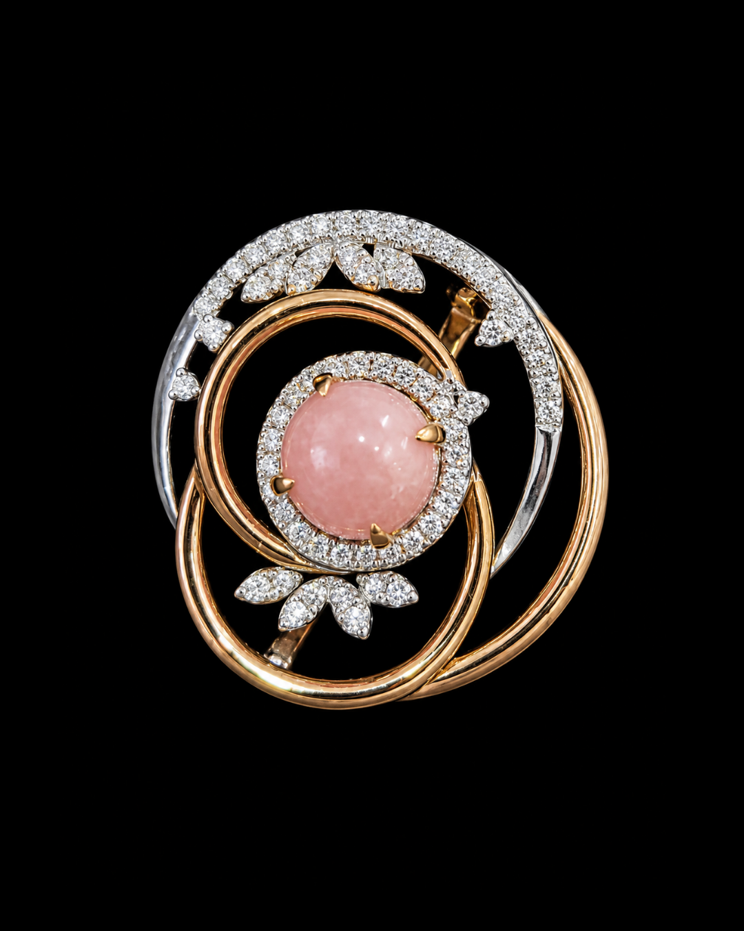 Conch Pearl Ring in 18K / PL1.39ct / D02ct 8828 JJC0723