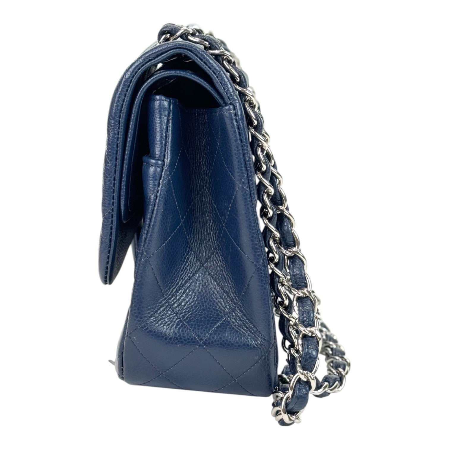 Chanel Classic Flap Jumbo Caviar Navy Bag