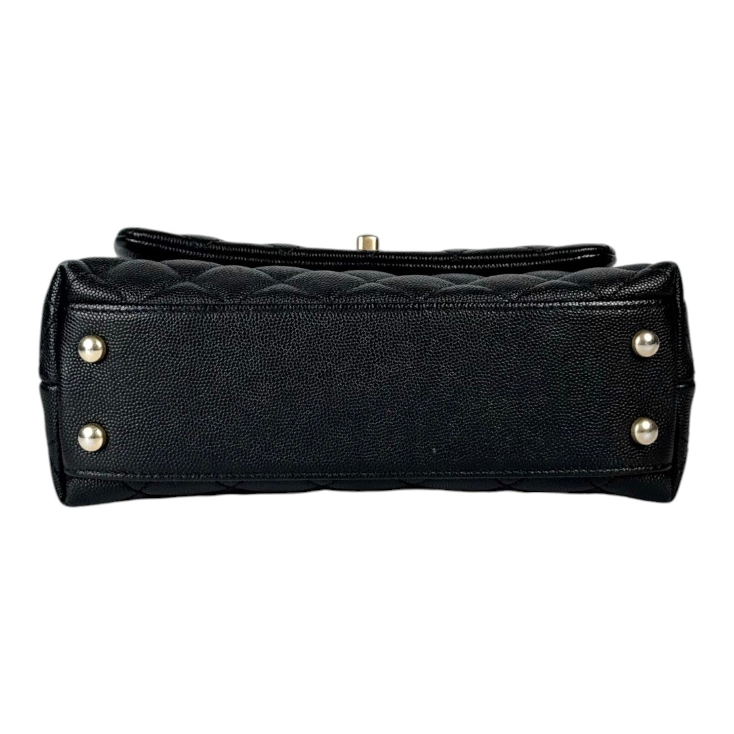 Chanel Coco Handle Small Black Caviar GHW Bag