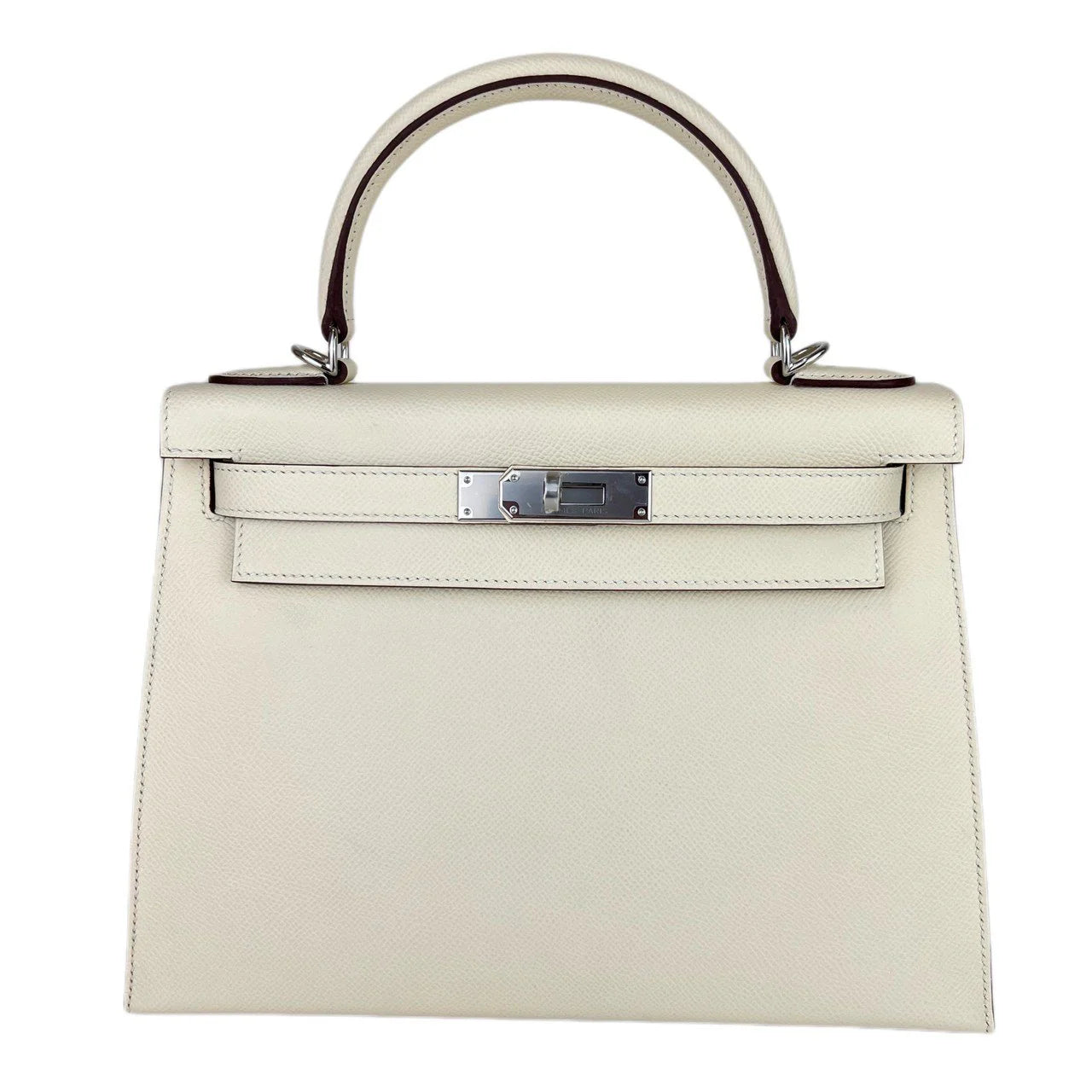 **Hermes Kelly 28 Sellier Nata Epsom PHW #U SKCB-105546