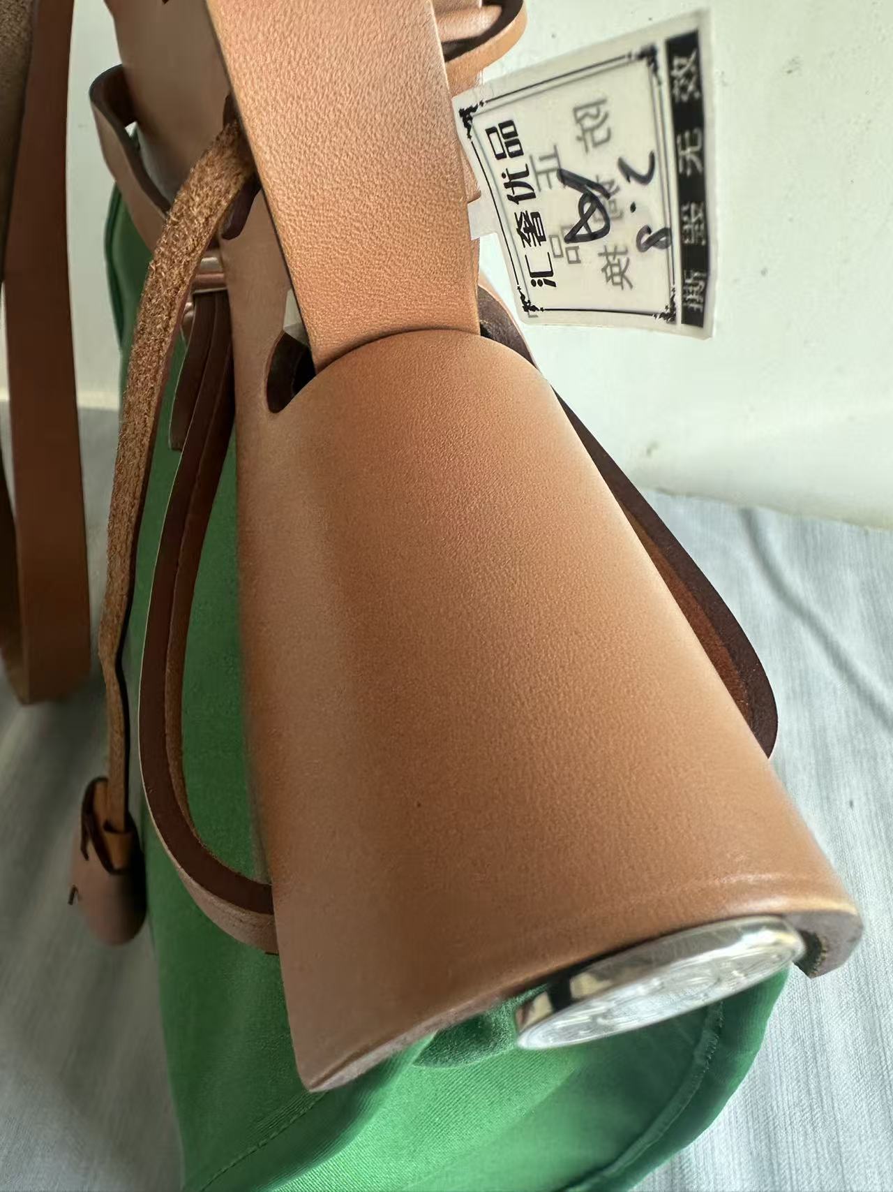Hermès green herbag31 good condition stamp X