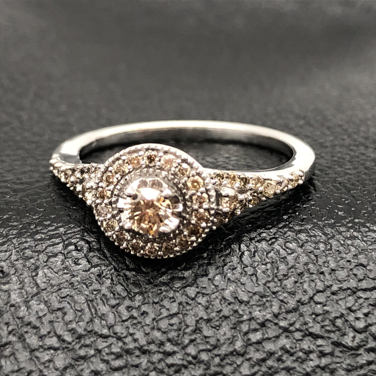 Custom Jewelry Diamond Ring, K10WG, 3.0g, US Size 7 C340180
