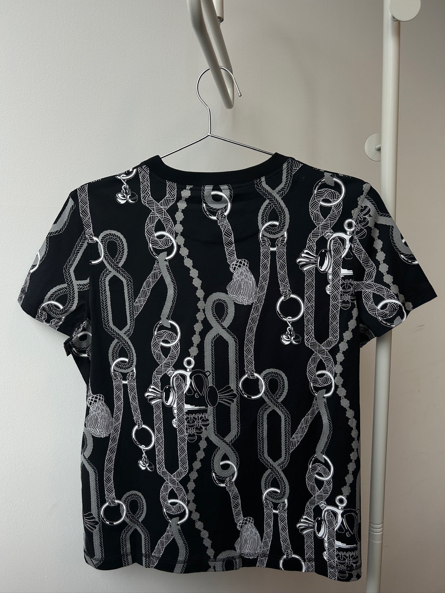 Size 40 - Hermès Palefroi Remix Black straight t-shirt