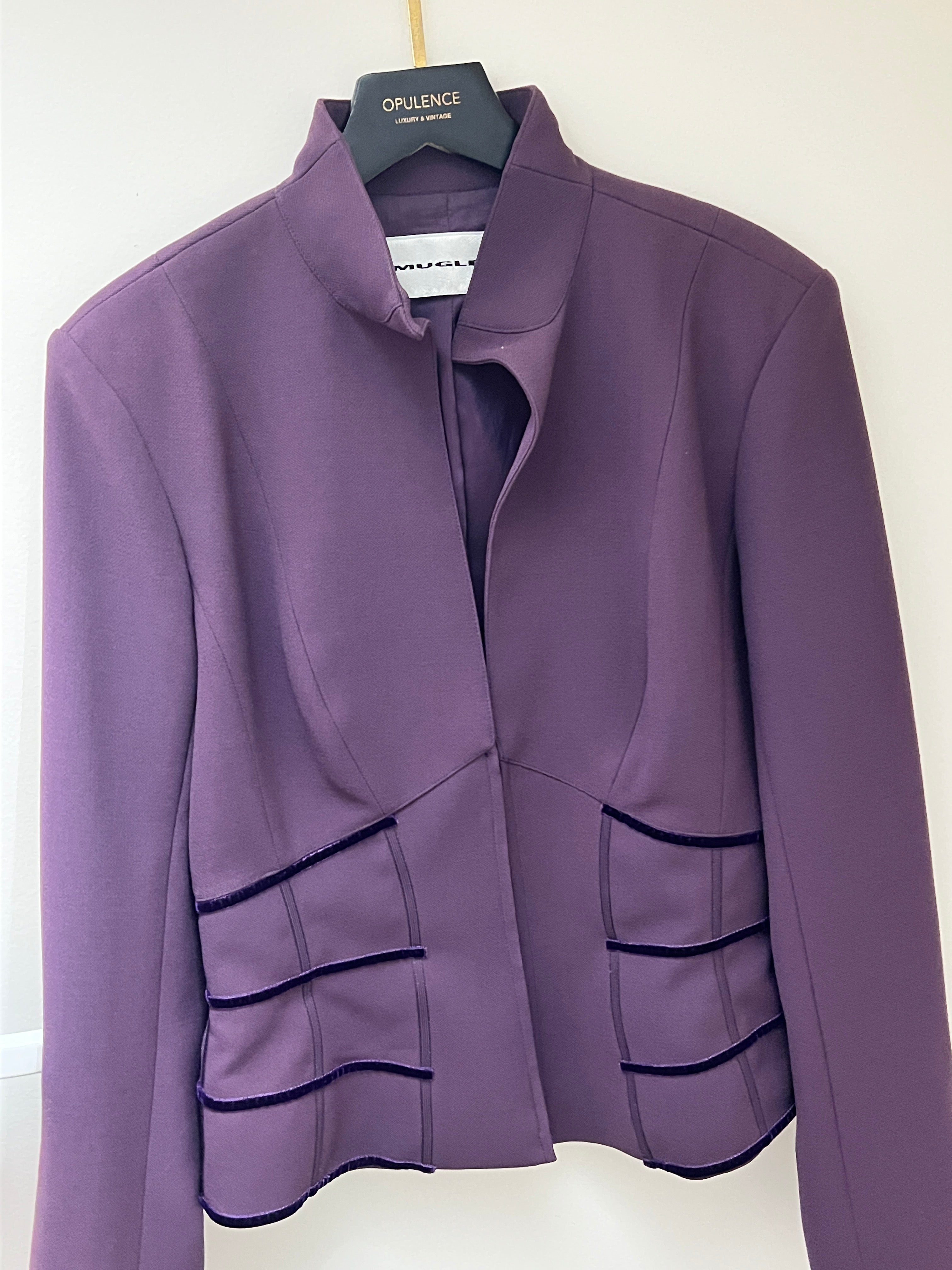 Mugler purple jacket AKC1152
