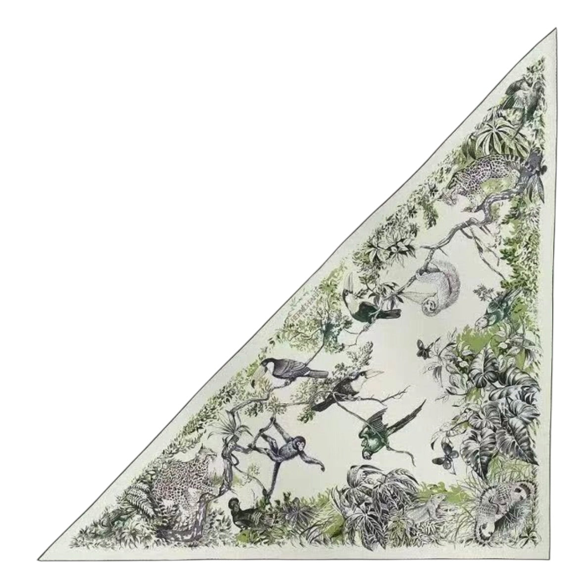 35. Hermes 140cm Cashmere/ Silk Large Triangle Scarf - in Box