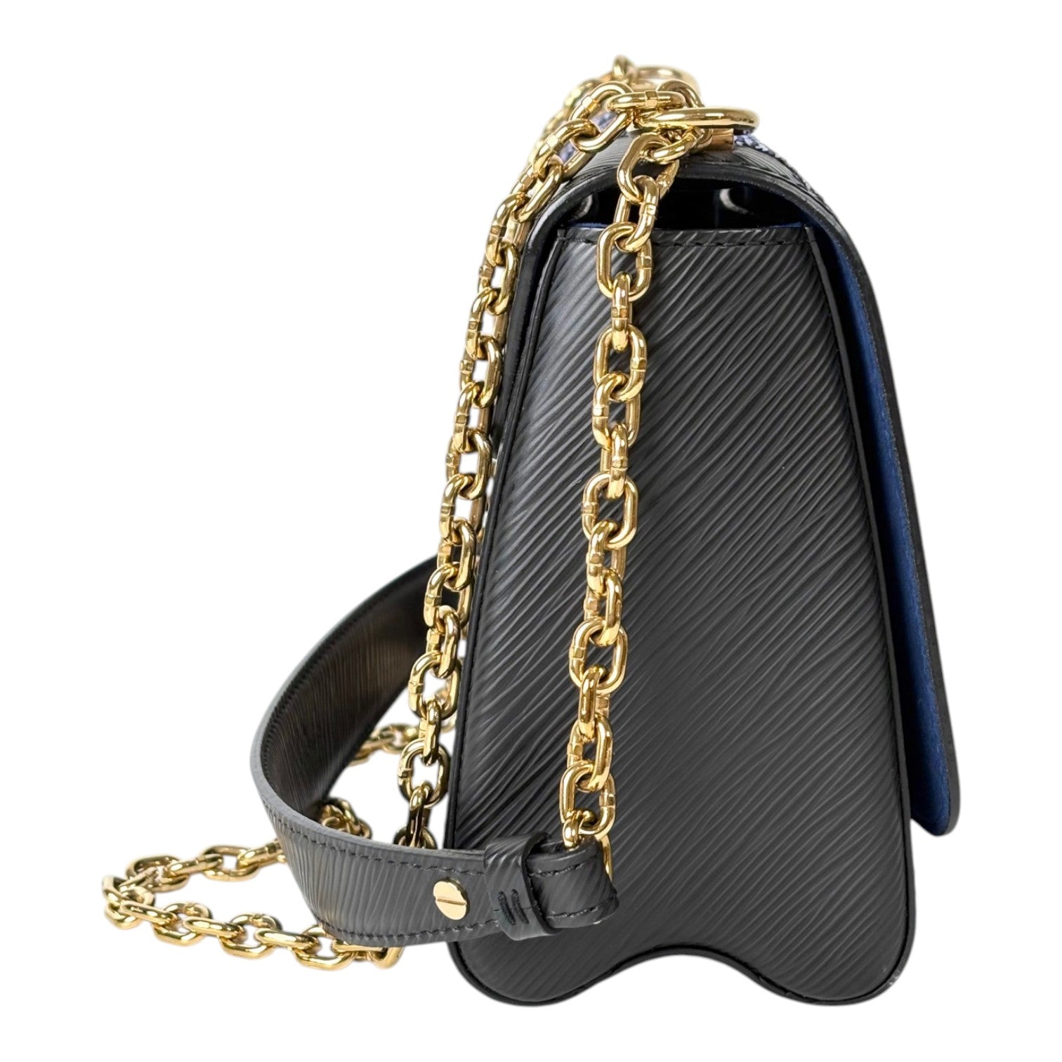 Louis Vuitton Black Twist MM 23cm Bag with Sequins