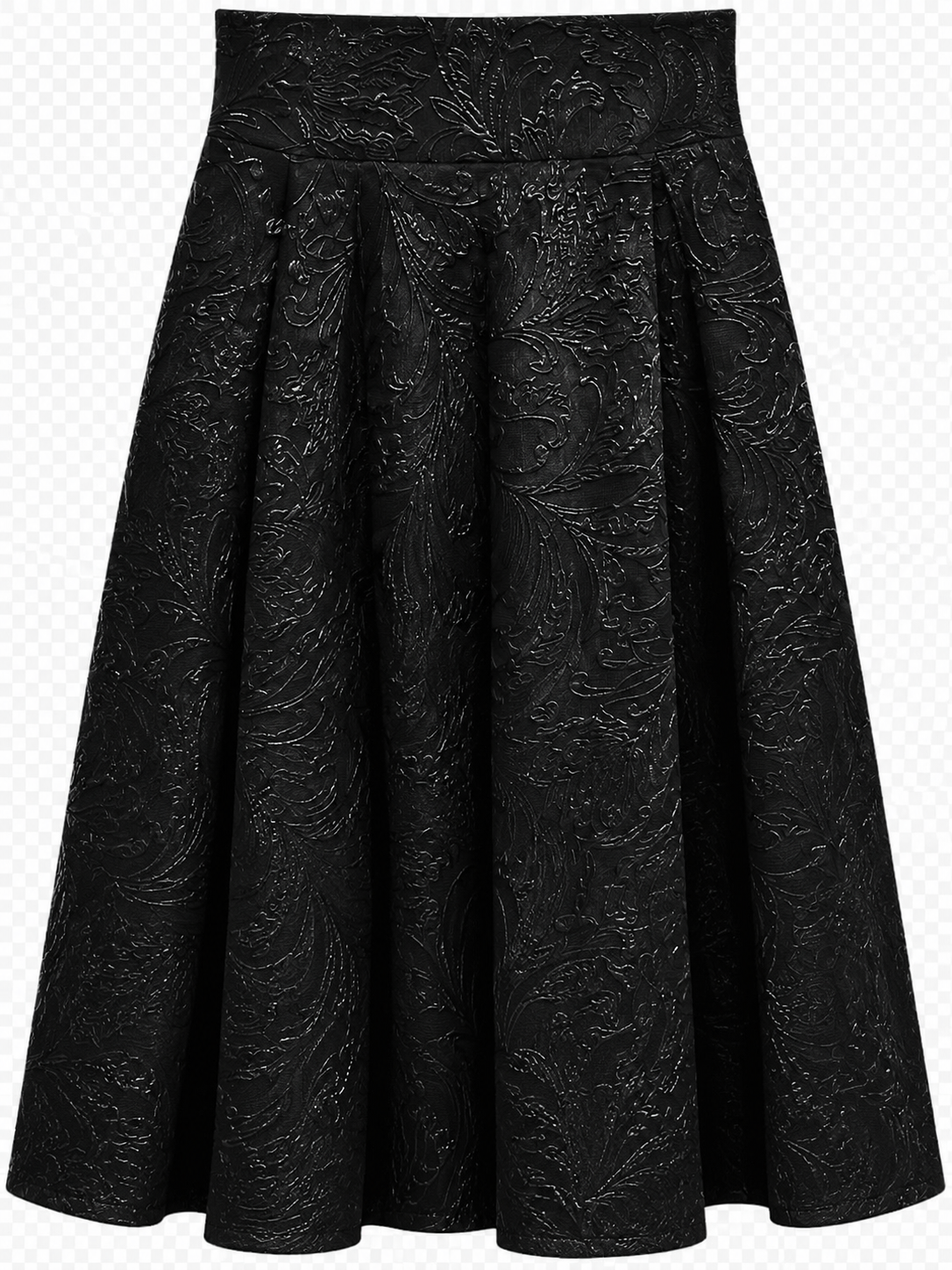 SKIRT ONE OF A KIND BLACK JACQUARD MCL13627