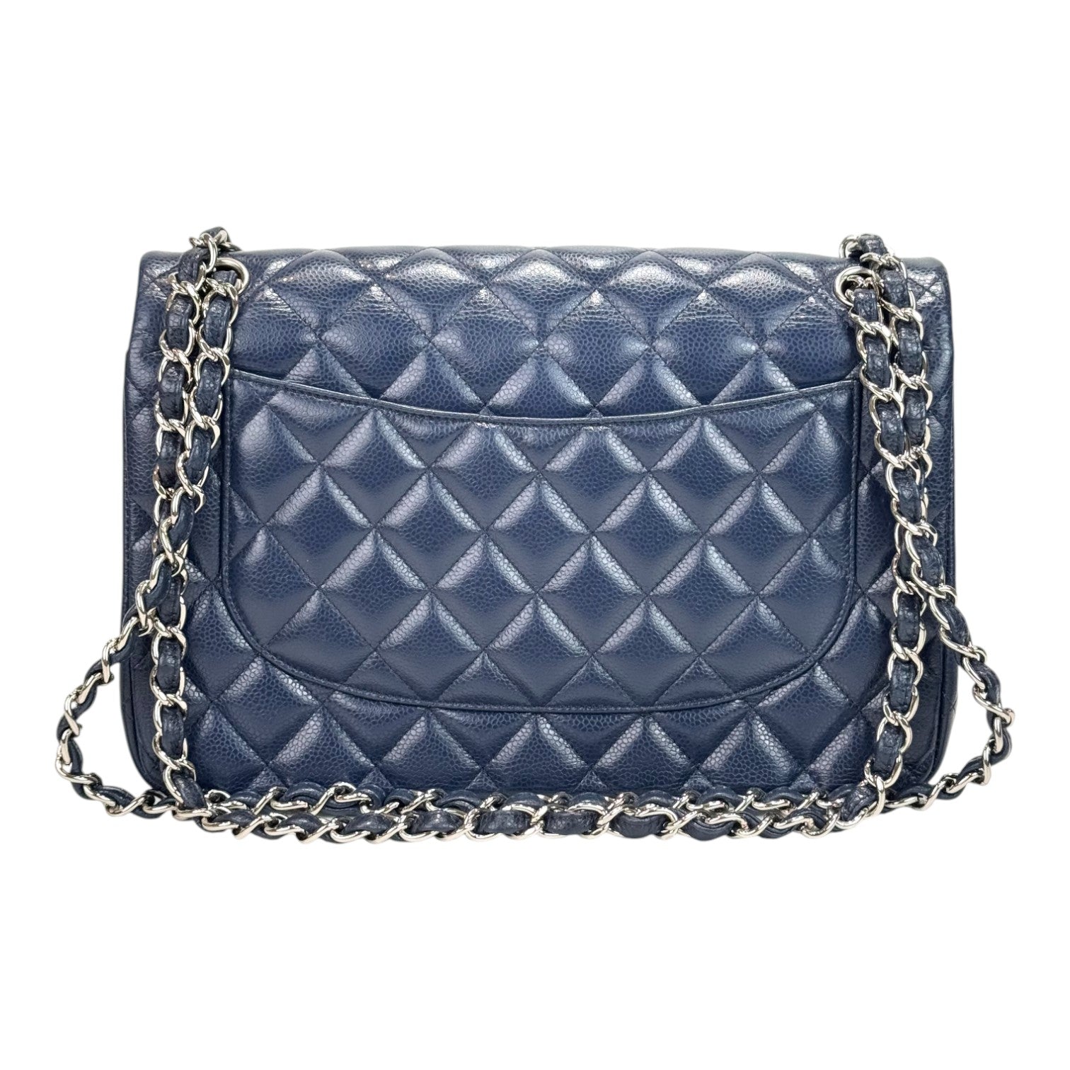 Chanel Classic Flap Jumbo Caviar Navy Bag