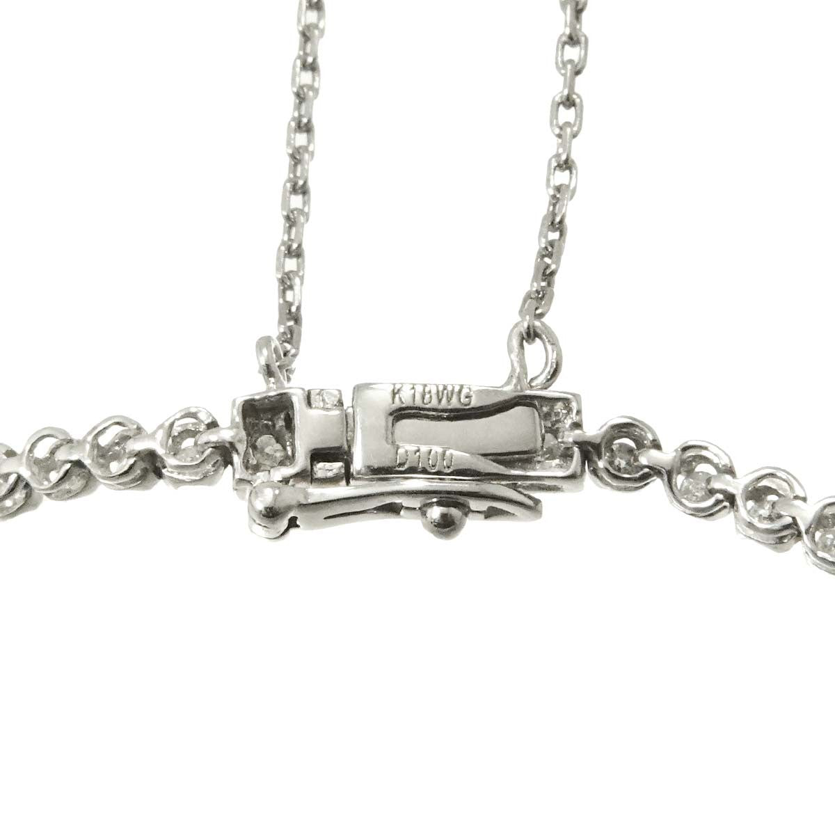 Diamond 1.00ct Bracelet 18K K18 WG White Gold 750 902950394
