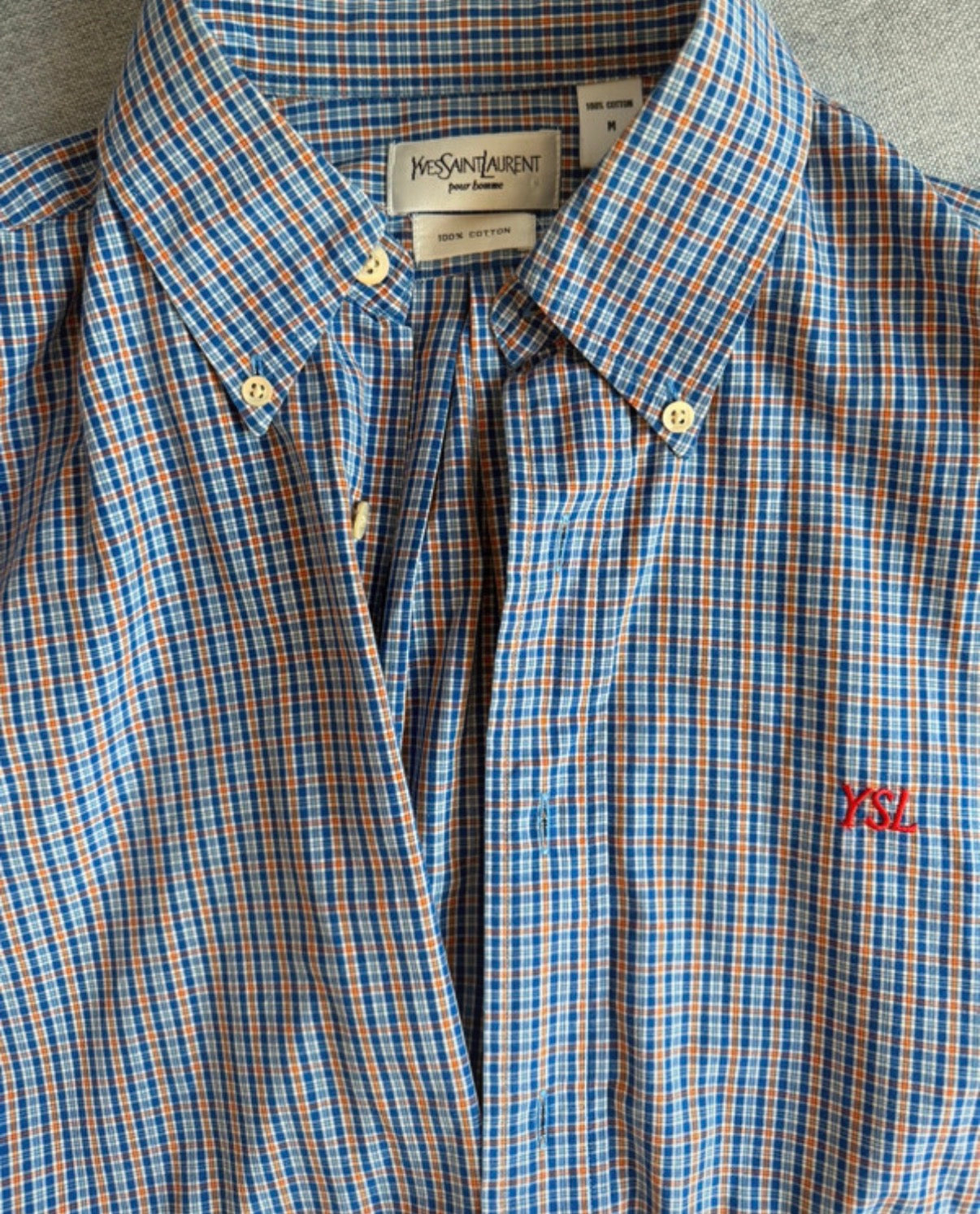 YSL Yves Saint Laurent soft button down shirt size M DBXM0041