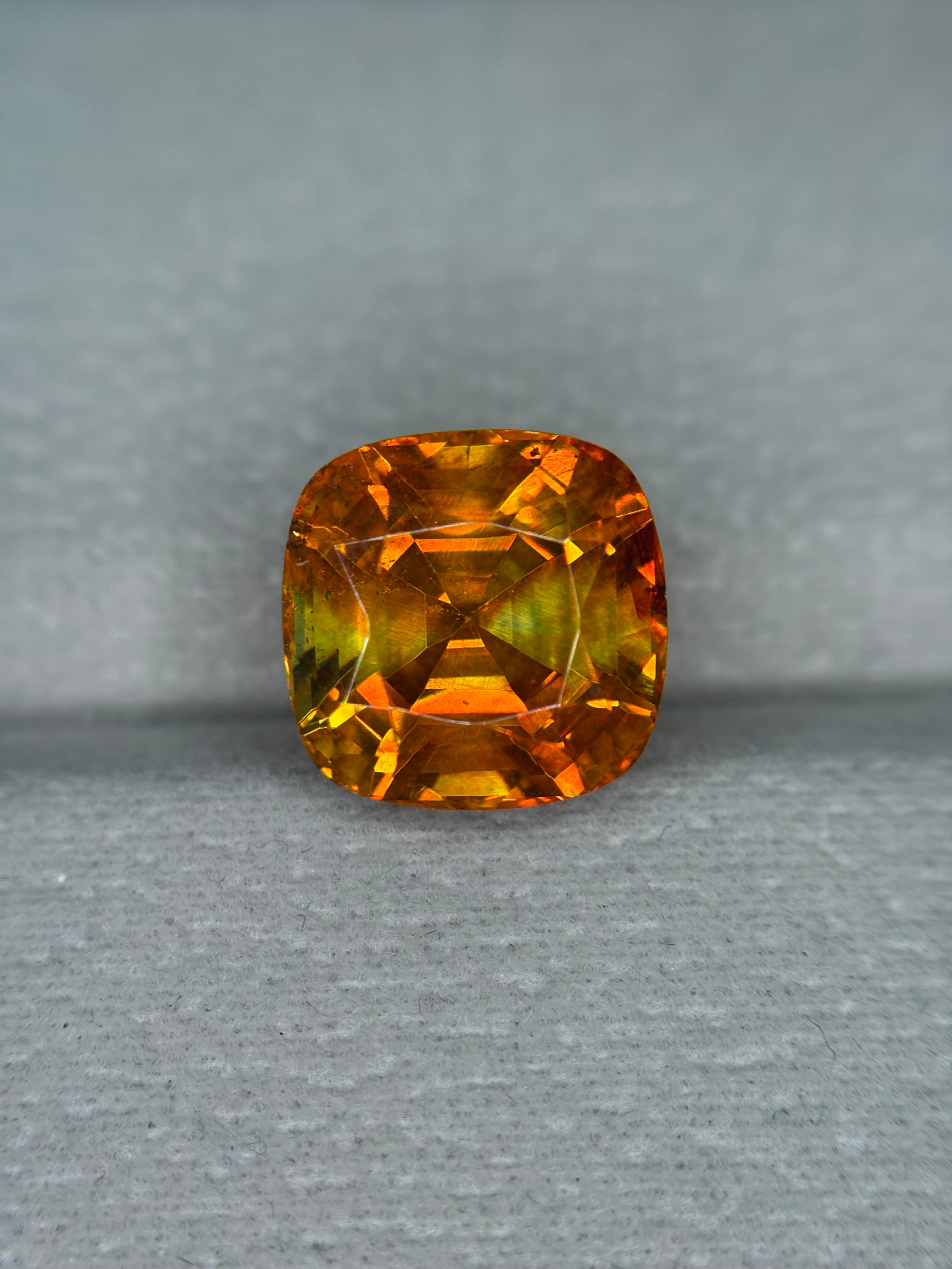 8.55ct Sphalerite Spain Cushion (45.92 box) THAIC0364